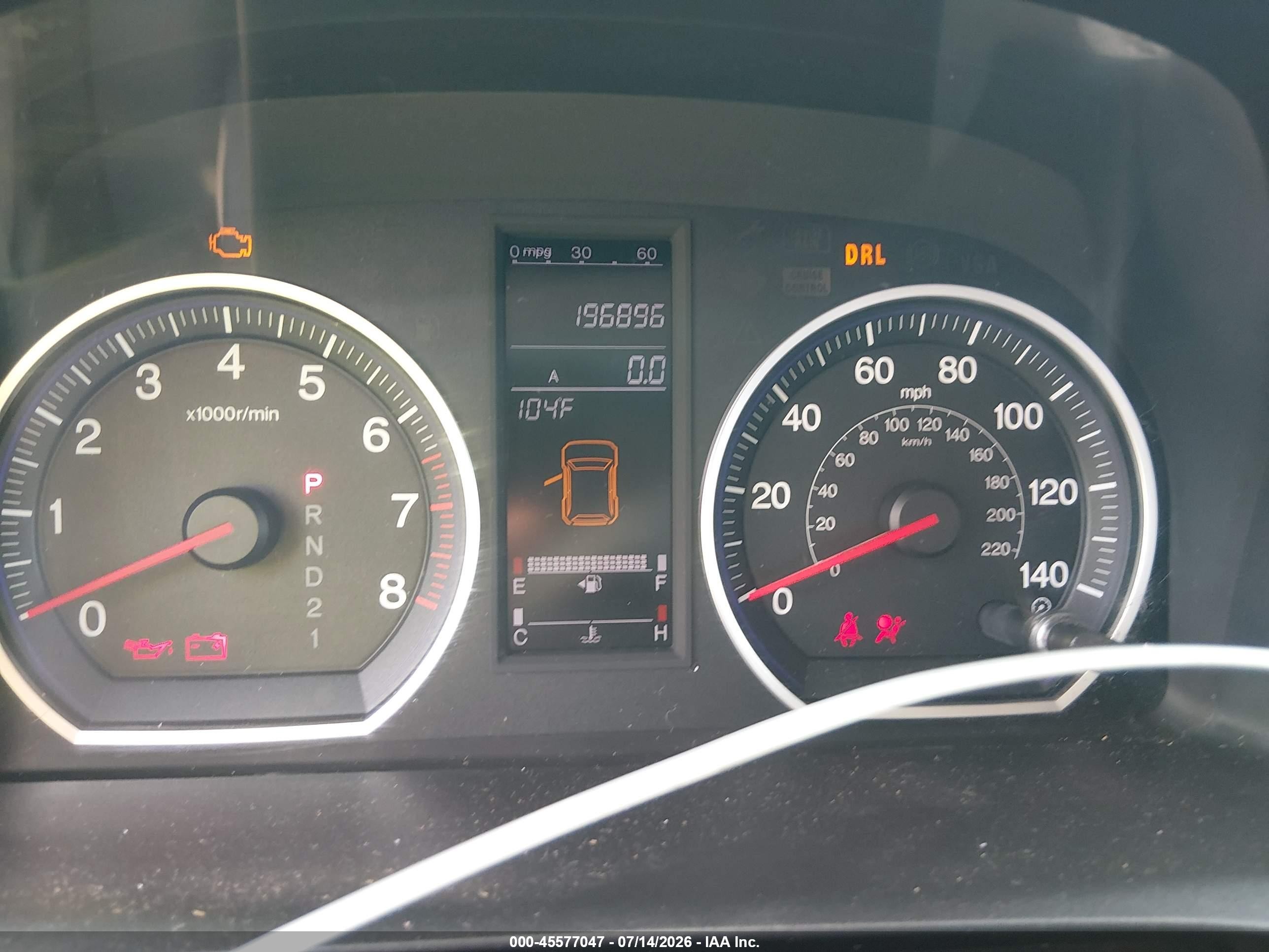 2007 Honda Cr-v Ex-l Light Blue vin: JHLRE48707C050359