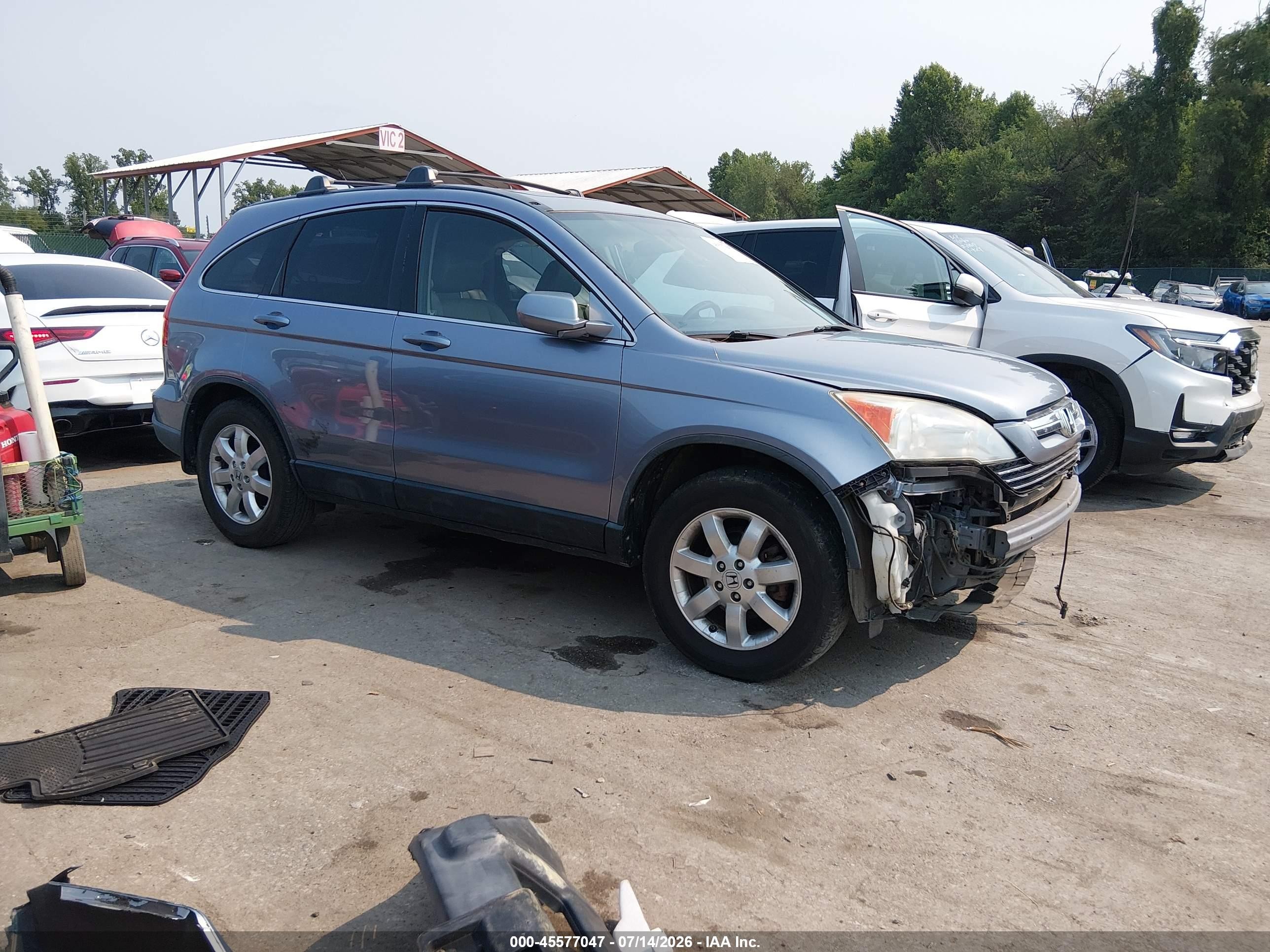 2007 Honda Cr-v Ex-l Light Blue vin: JHLRE48707C050359
