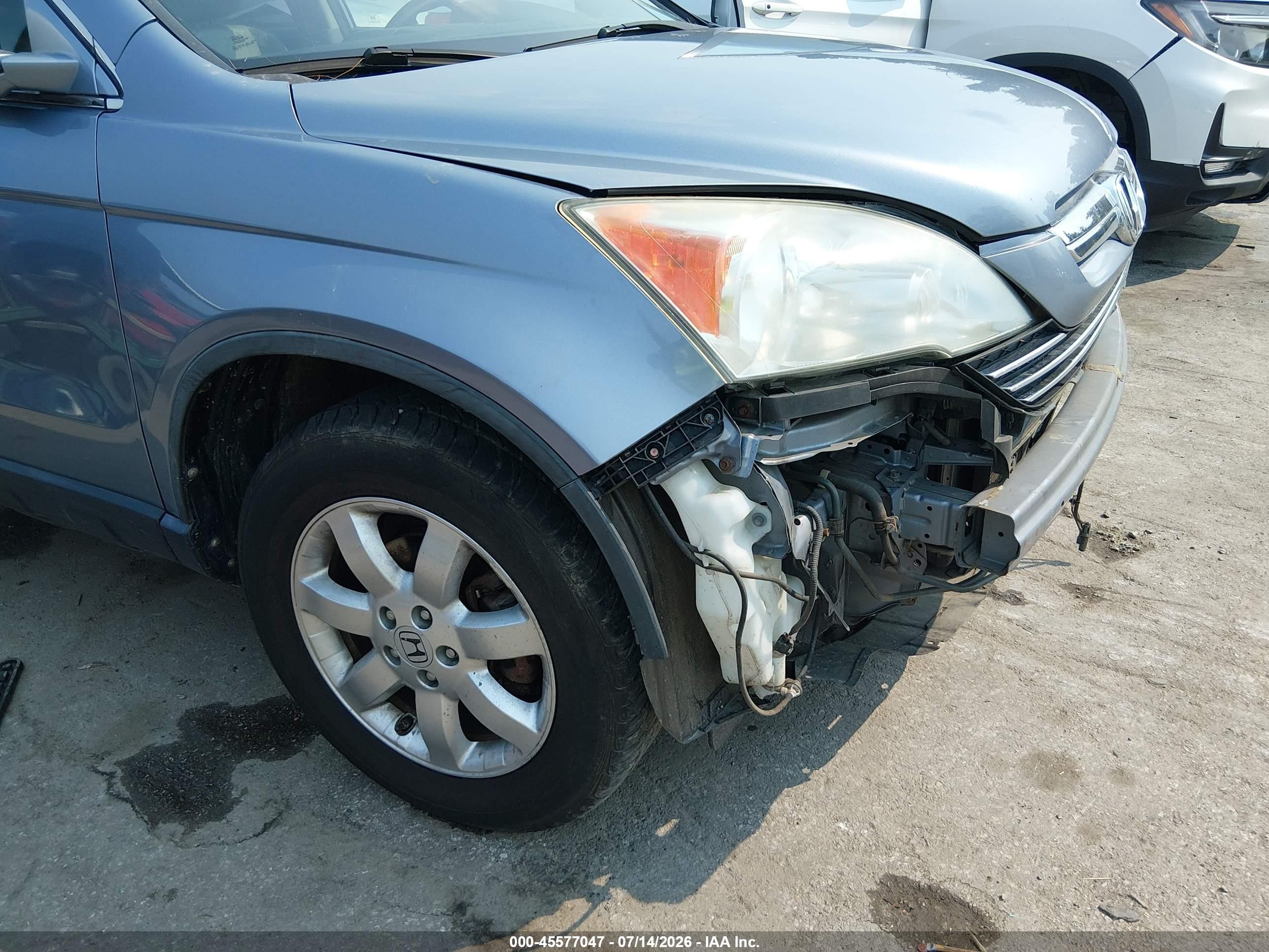 2007 Honda Cr-v Ex-l Light Blue vin: JHLRE48707C050359
