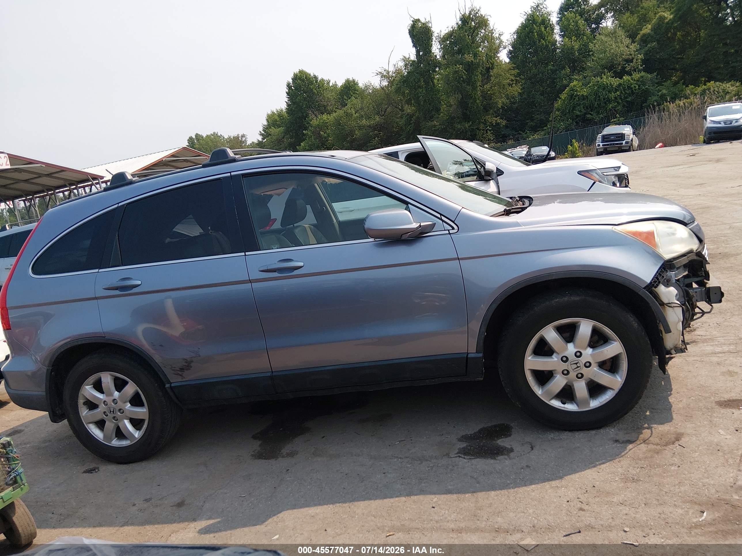 2007 Honda Cr-v Ex-l Light Blue vin: JHLRE48707C050359