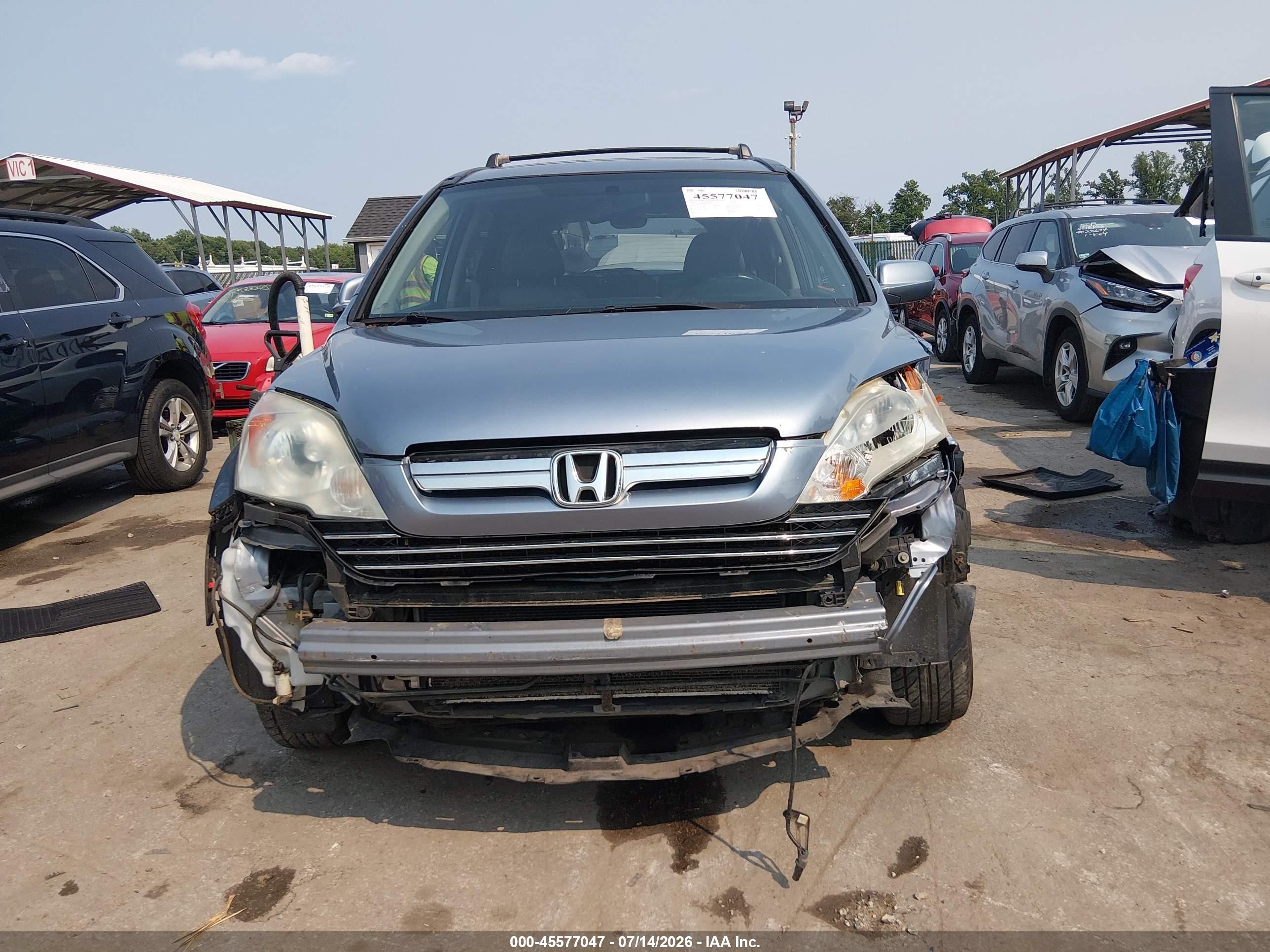2007 Honda Cr-v Ex-l Light Blue vin: JHLRE48707C050359