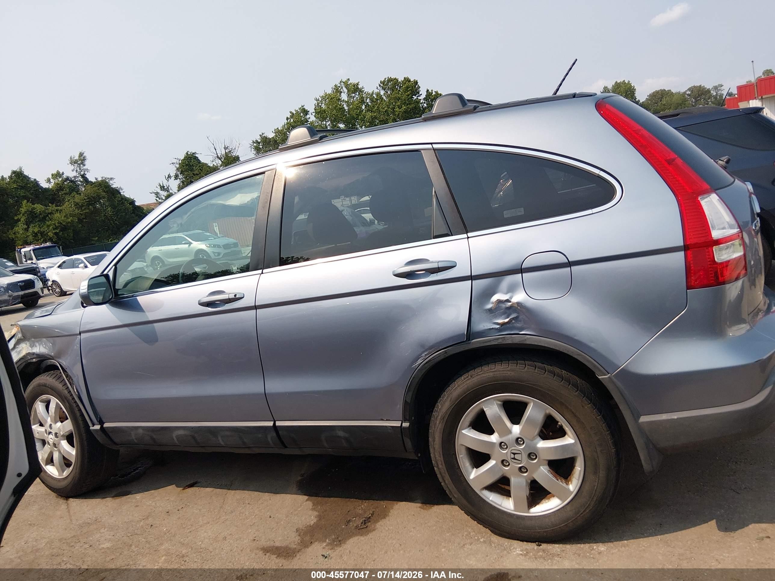 2007 Honda Cr-v Ex-l Light Blue vin: JHLRE48707C050359