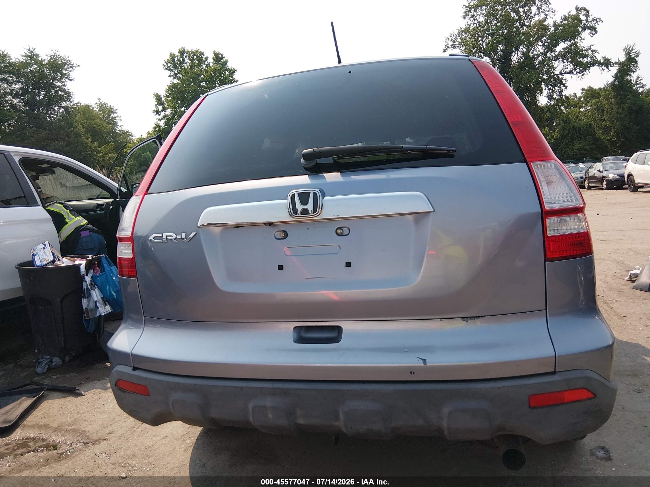 2007 Honda Cr-v Ex-l Light Blue vin: JHLRE48707C050359