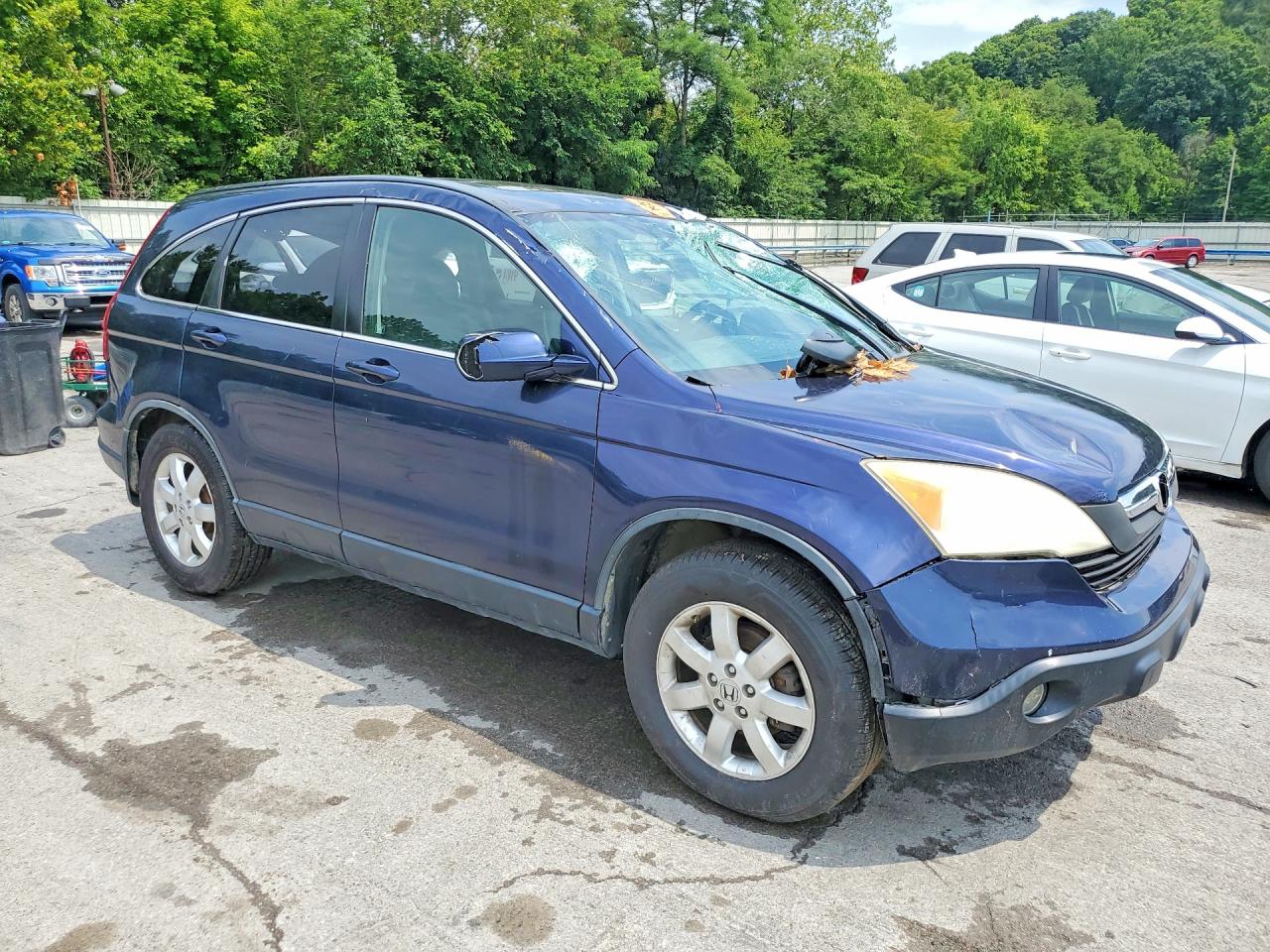 2007 Honda Cr-v Exl Синий vin: JHLRE48707C052712