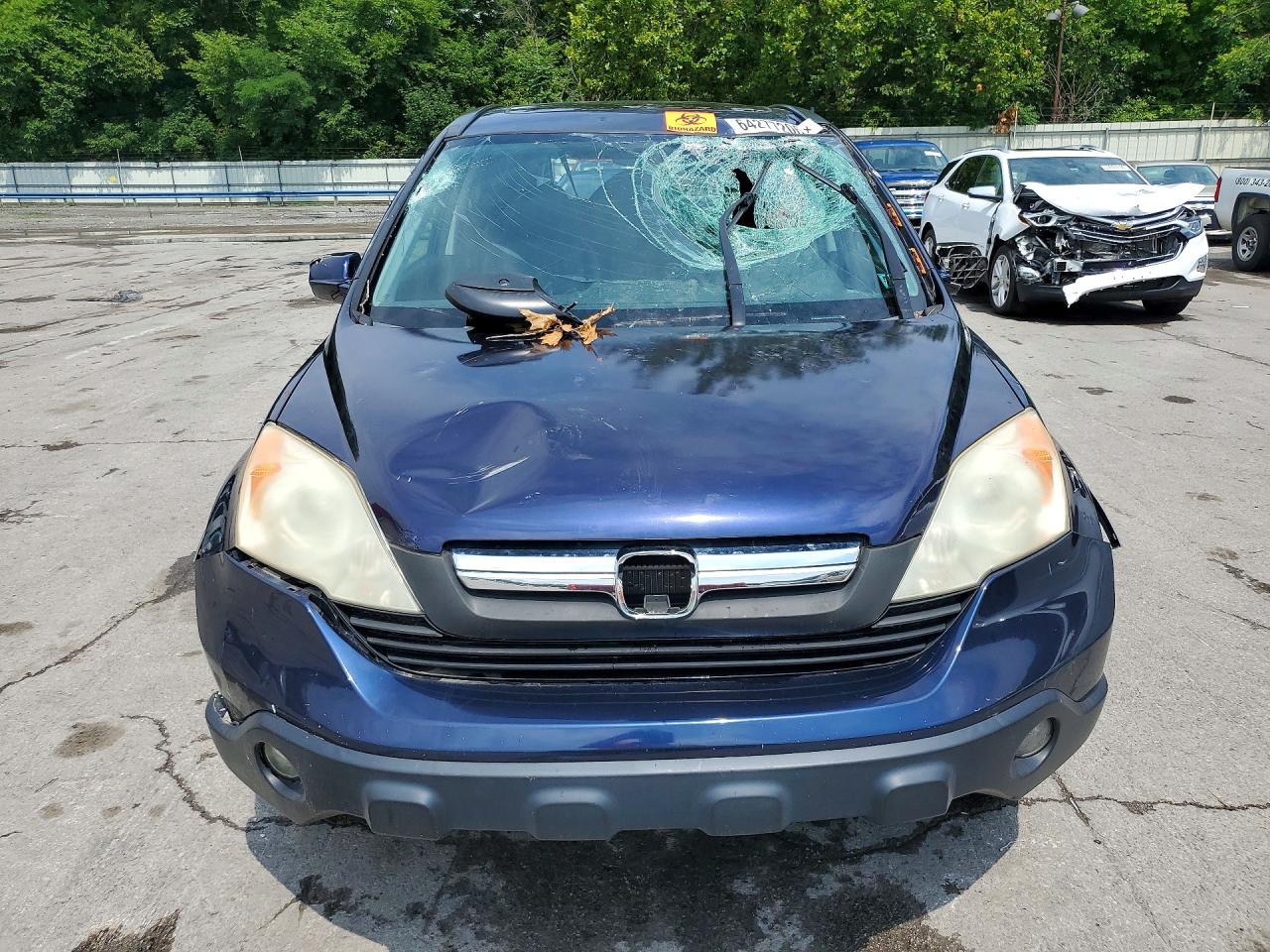 2007 Honda Cr-v Exl Синий vin: JHLRE48707C052712