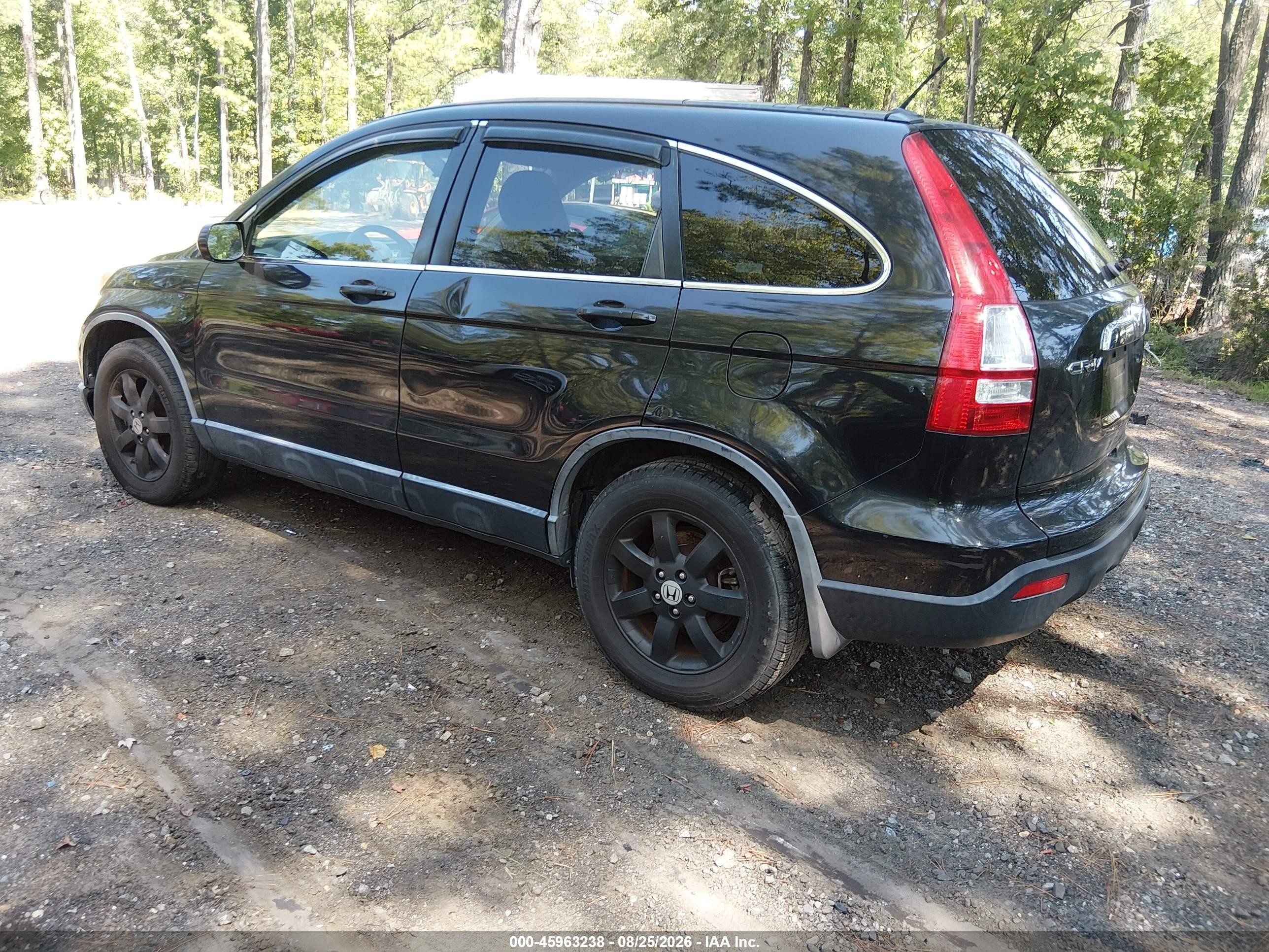 2007 Honda Cr-v Ex-l Black vin: JHLRE48707C076847