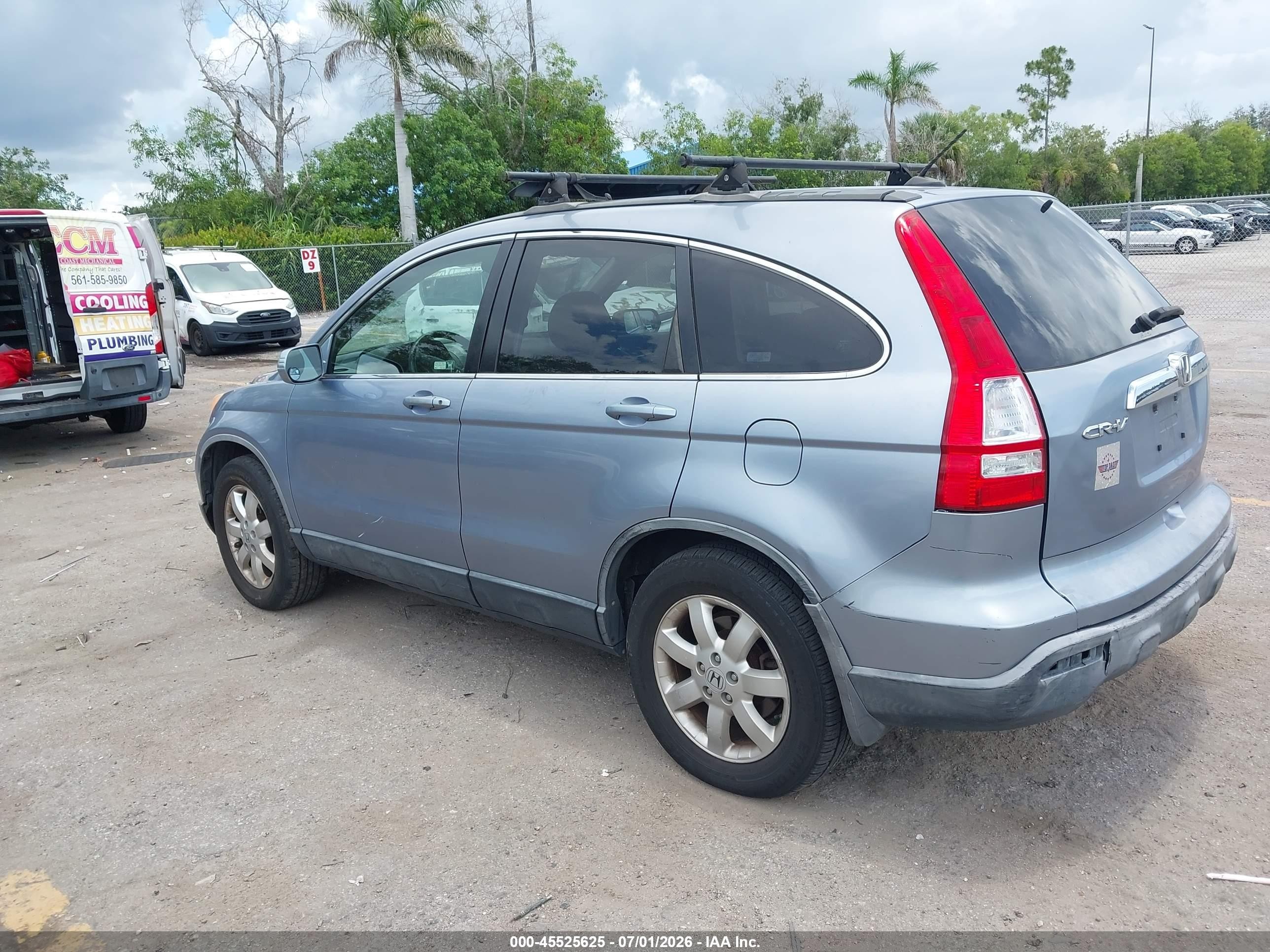 2007 Honda Cr-v Ex-l Light Blue vin: JHLRE48707C078968