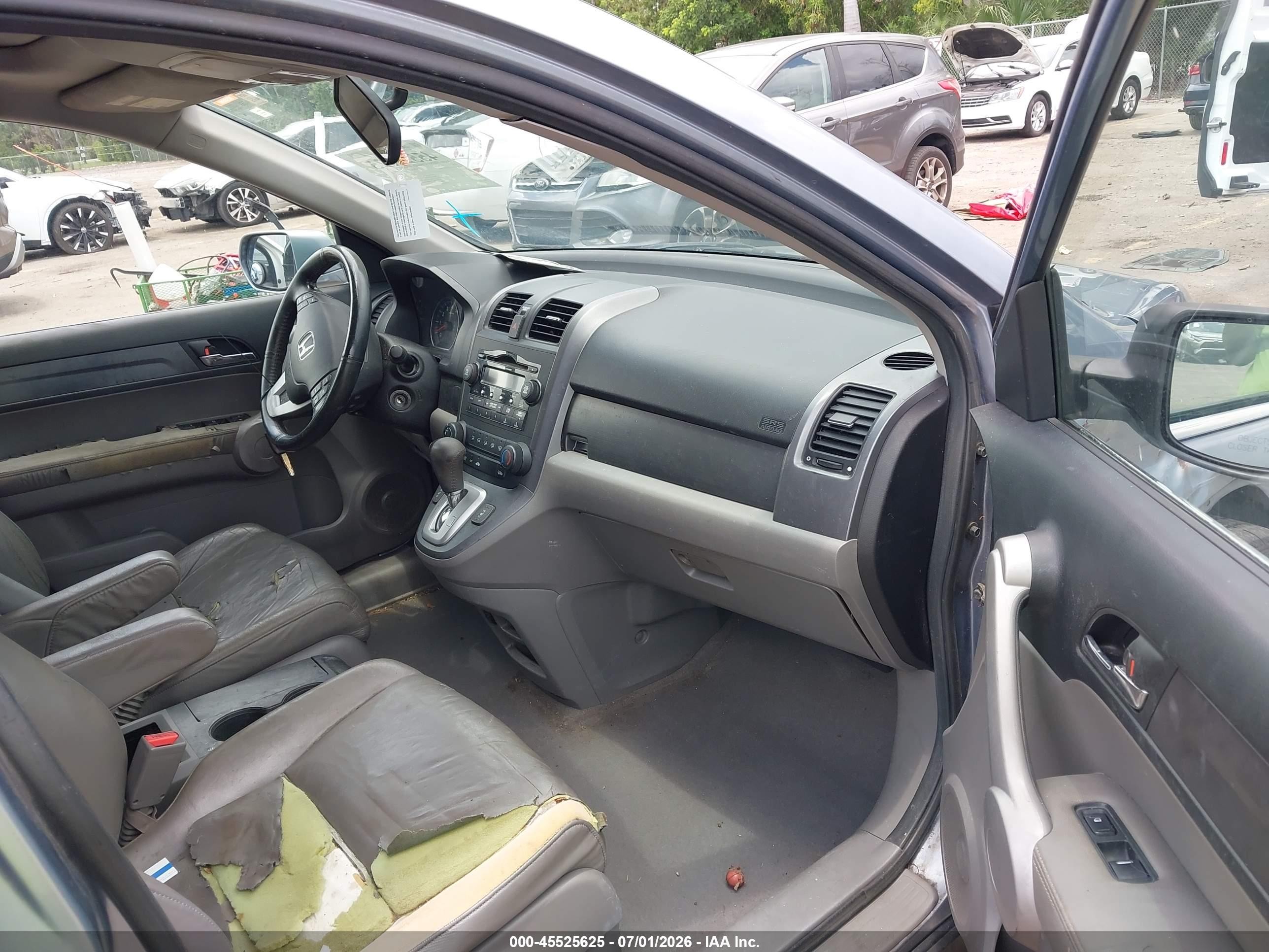 2007 Honda Cr-v Ex-l Light Blue vin: JHLRE48707C078968