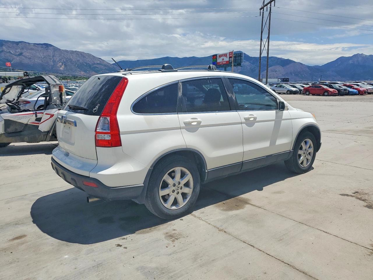 2007 Honda Cr-v Exl White vin: JHLRE48707C101133
