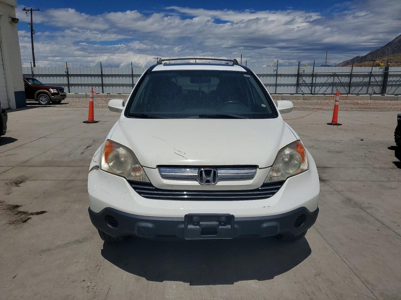 2007 Honda Cr-v Exl White vin: JHLRE48707C101133