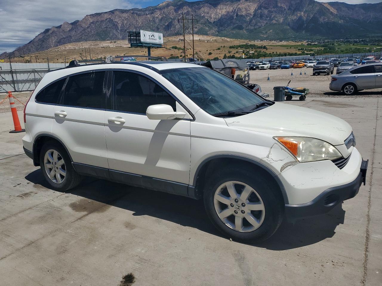 2007 Honda Cr-v Exl White vin: JHLRE48707C101133