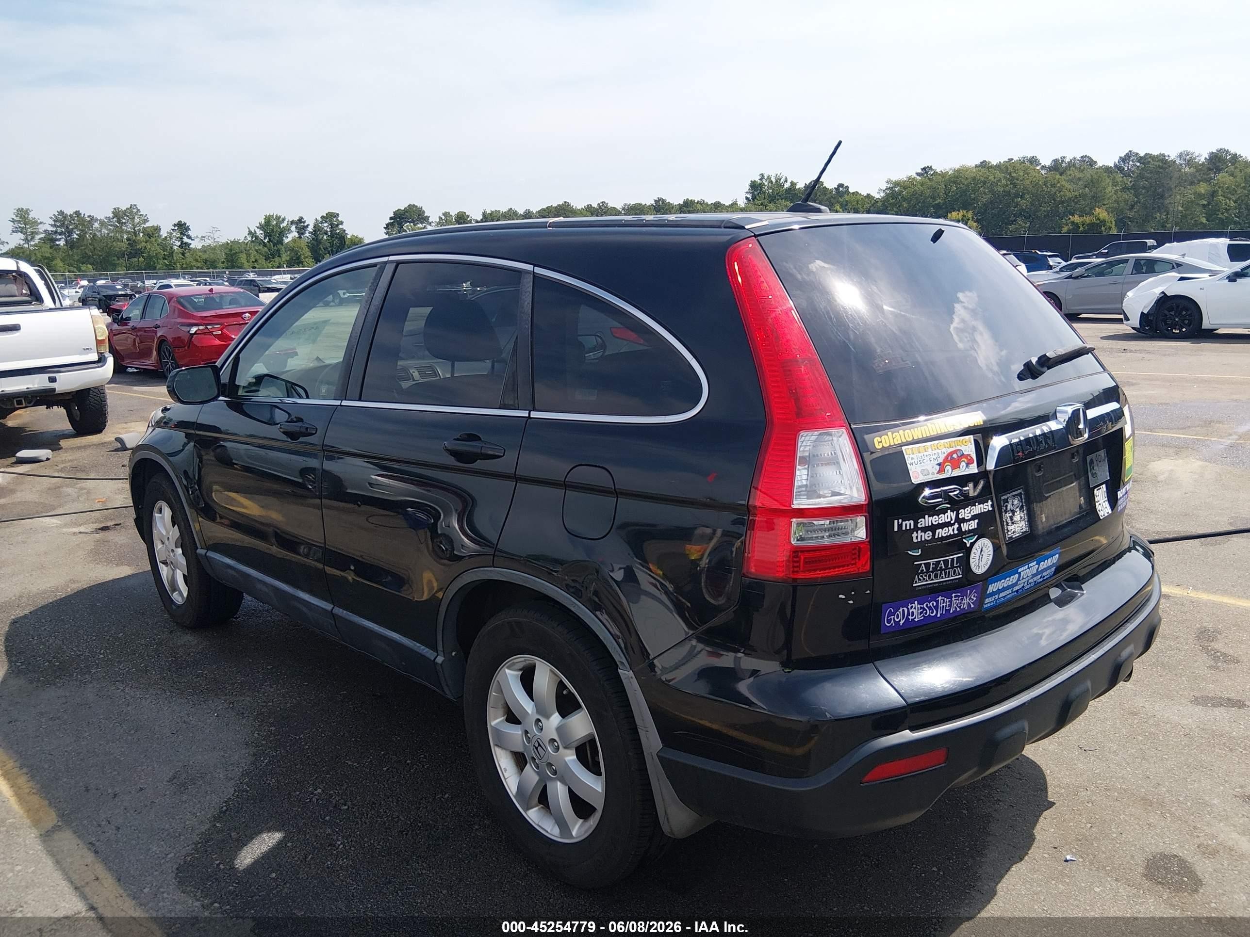 2007 Honda Cr-v Ex-l Black vin: JHLRE48707C108700