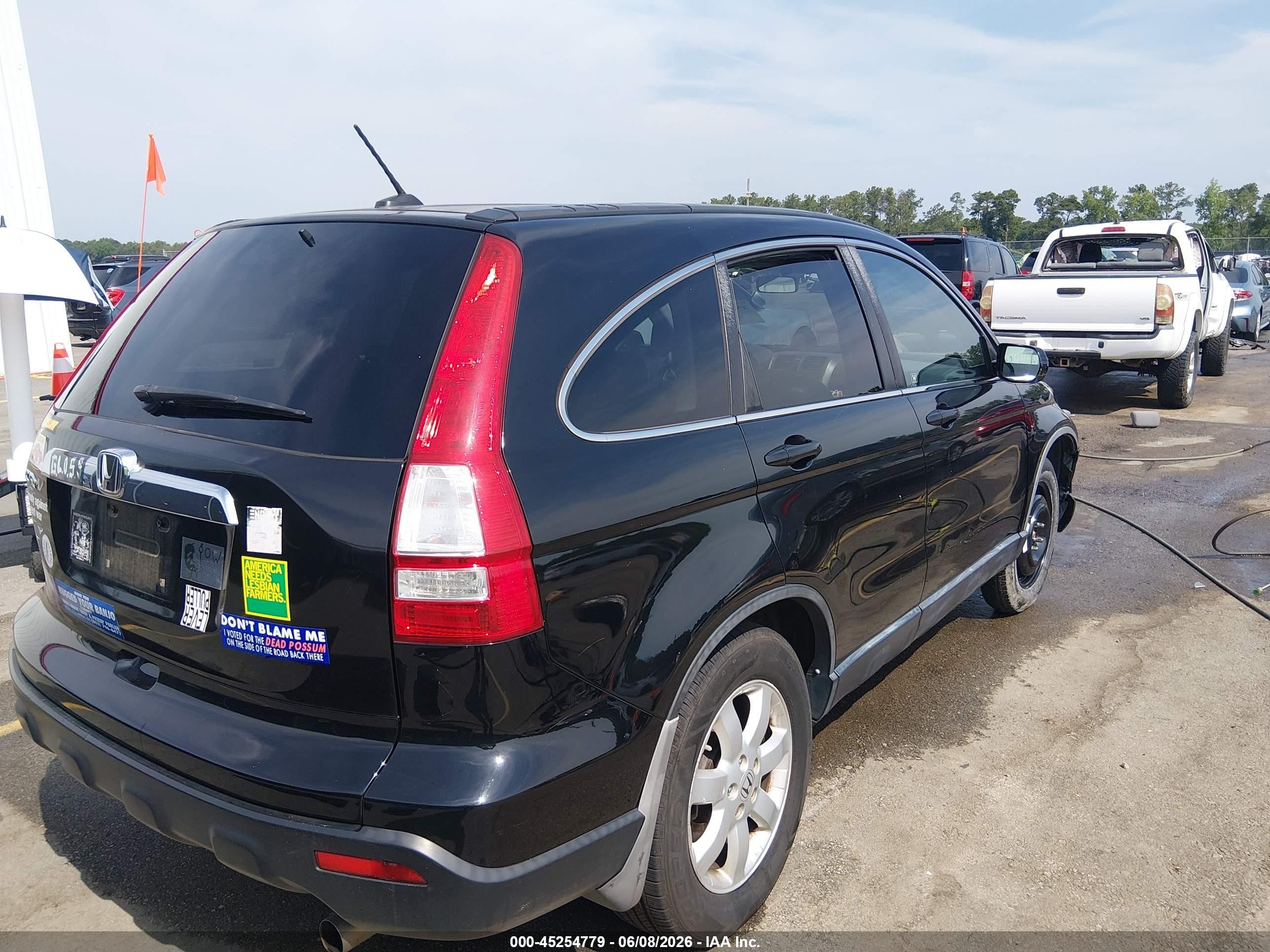 2007 Honda Cr-v Ex-l Black vin: JHLRE48707C108700