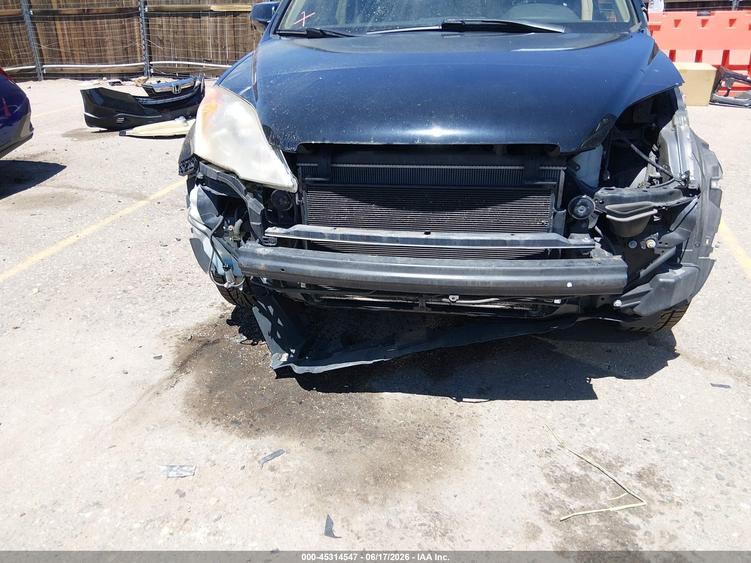 2007 Honda Cr-v Ex-l Black vin: JHLRE48707C111712
