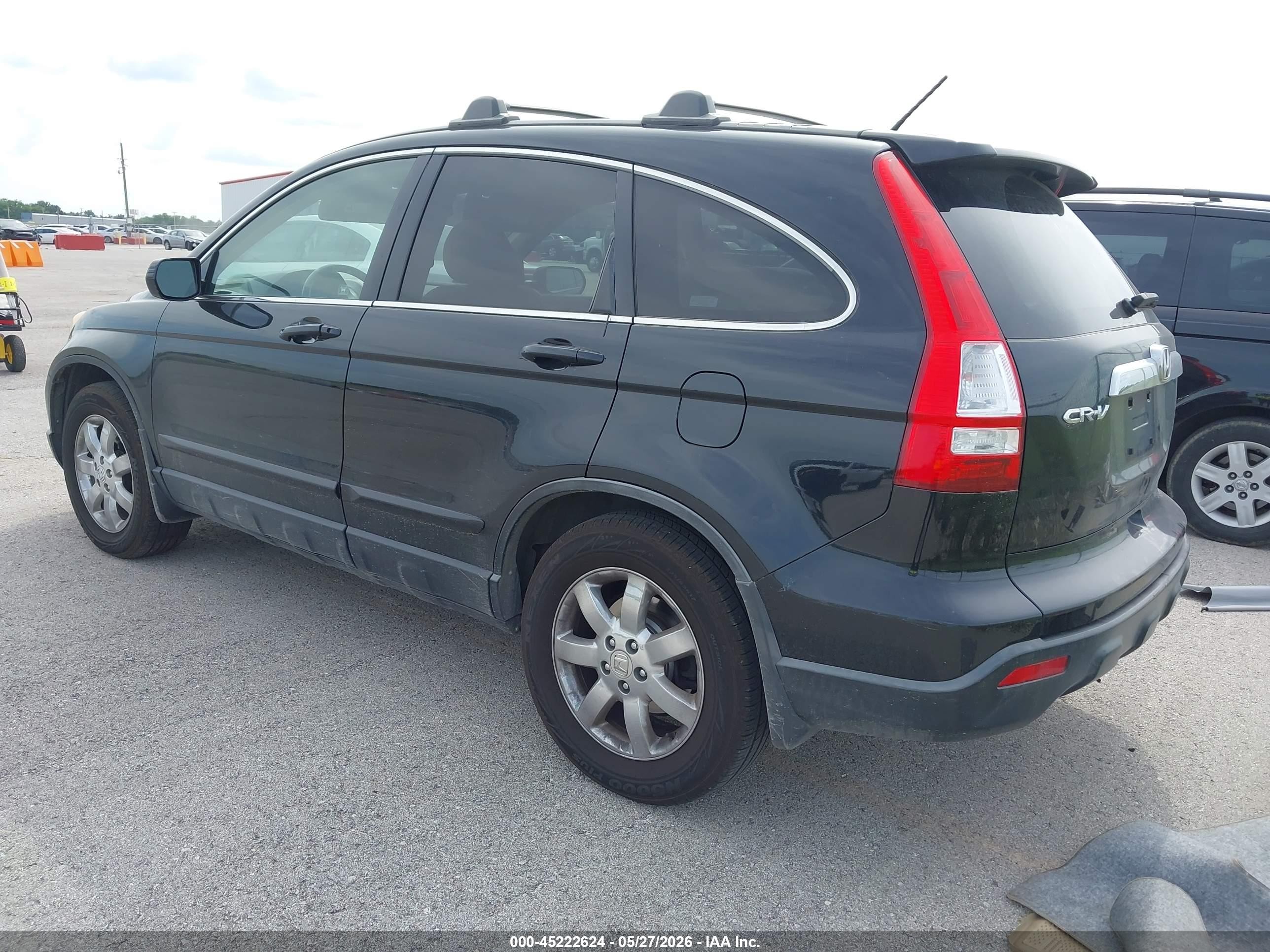 2008 Honda Cr-v Ex-l Black vin: JHLRE48708C022580