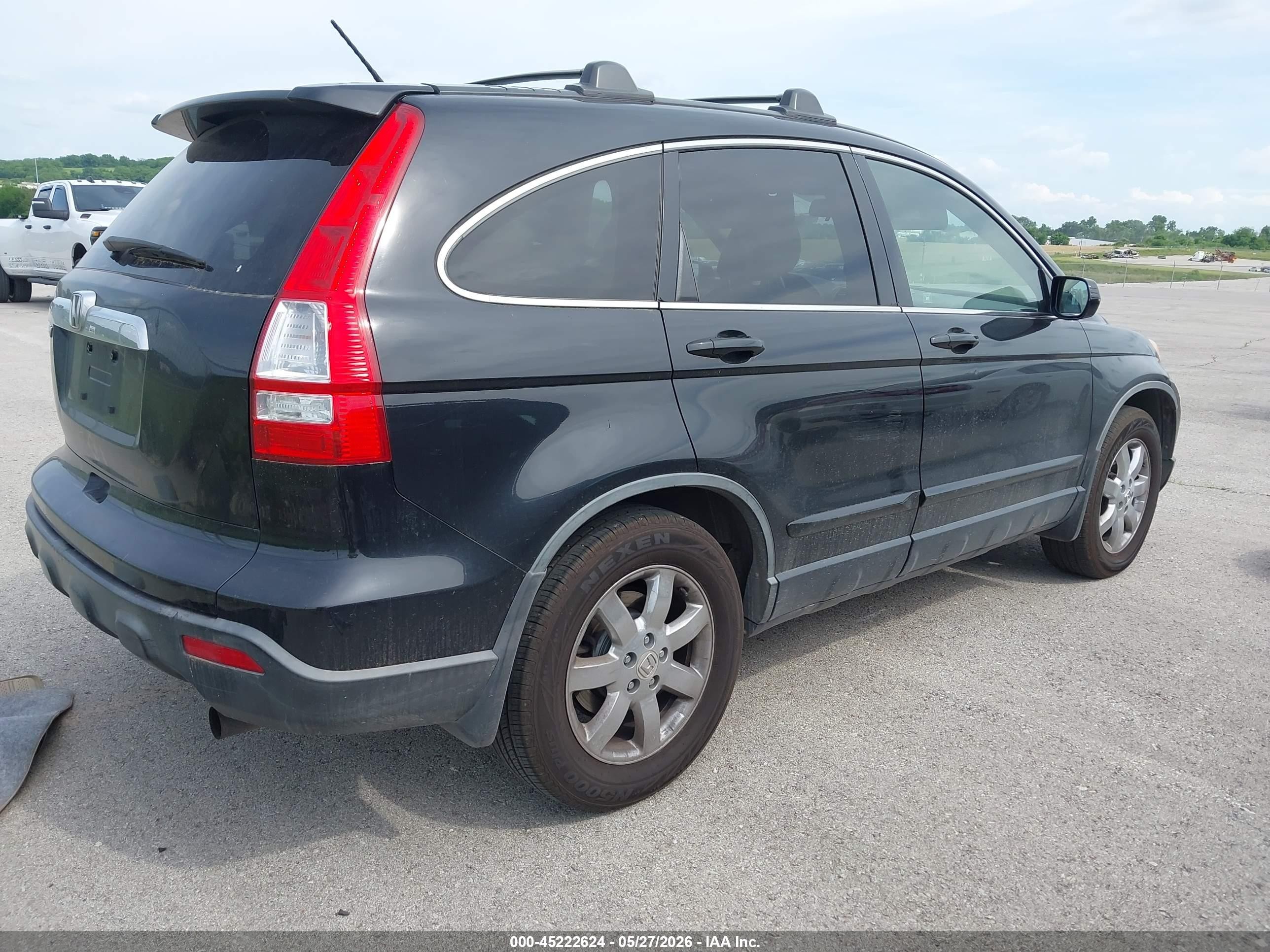 2008 Honda Cr-v Ex-l Black vin: JHLRE48708C022580