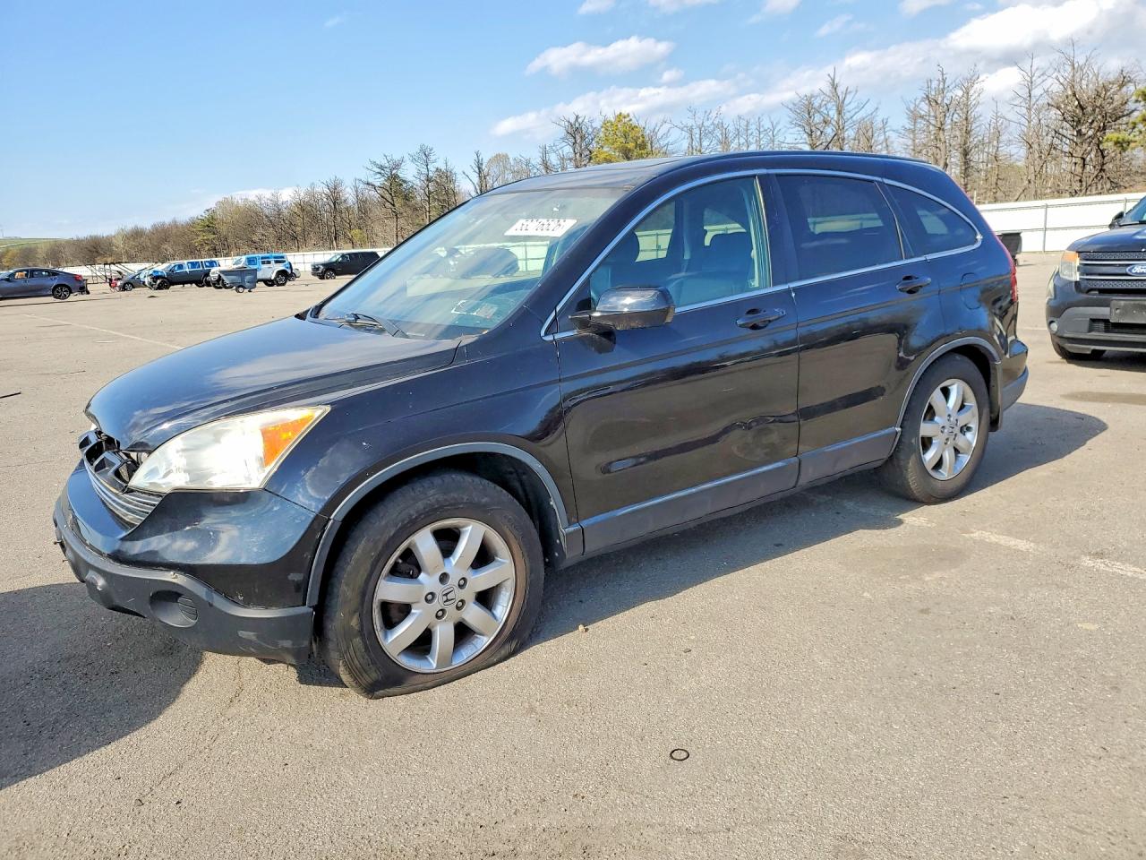 2008 Honda Cr-v Exl Black vin: JHLRE48708C039234