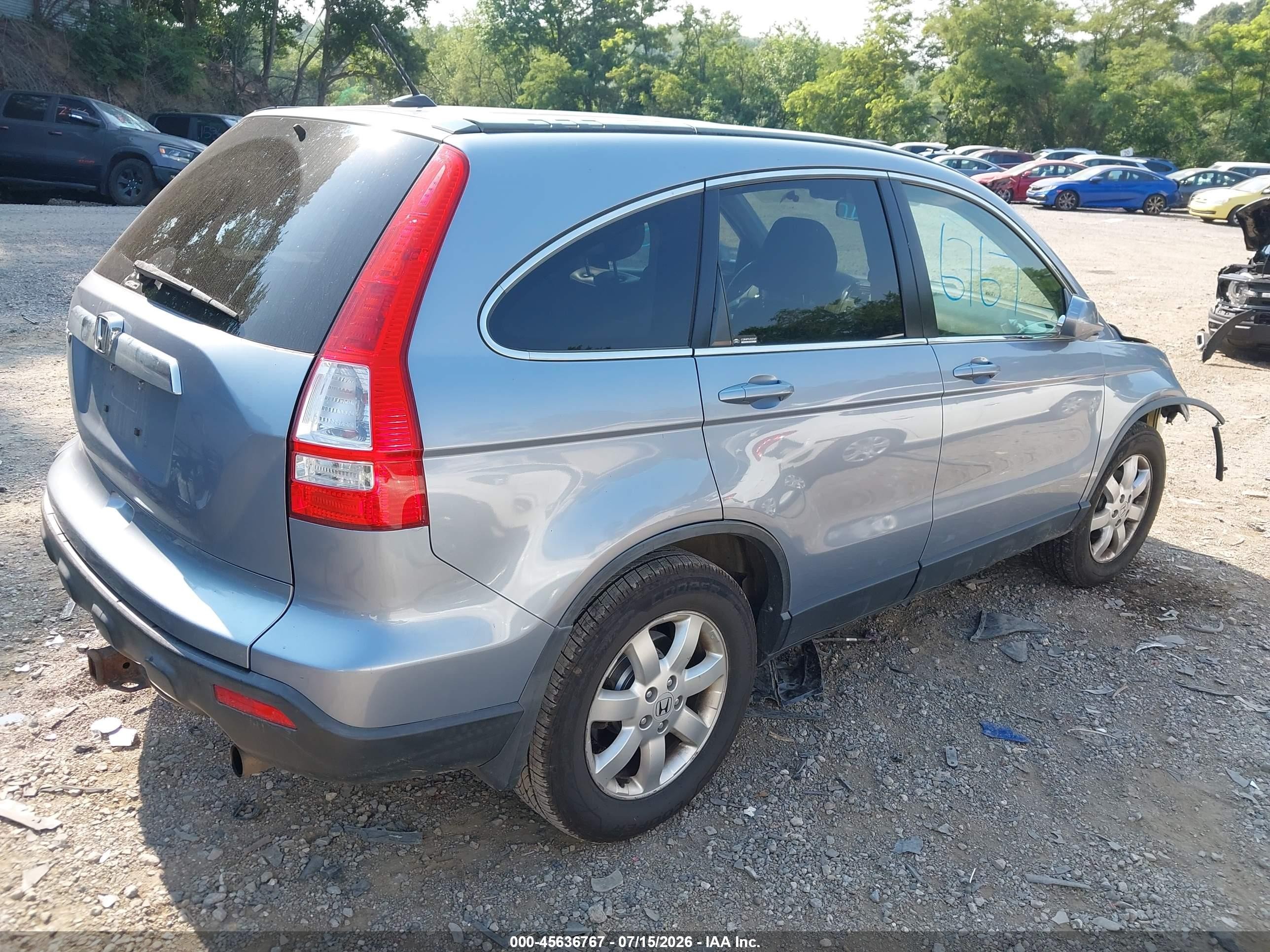 2008 Honda Cr-v Ex-l Blue vin: JHLRE48708C046099
