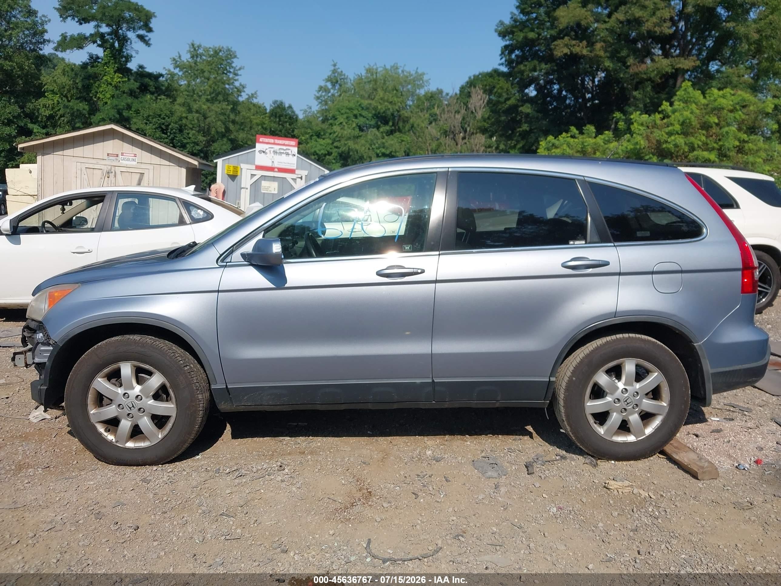 2008 Honda Cr-v Ex-l Blue vin: JHLRE48708C046099