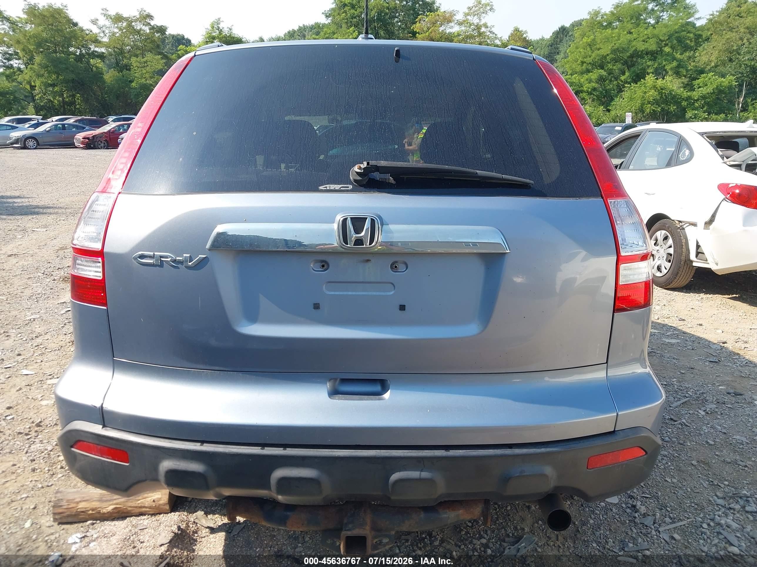 2008 Honda Cr-v Ex-l Blue vin: JHLRE48708C046099