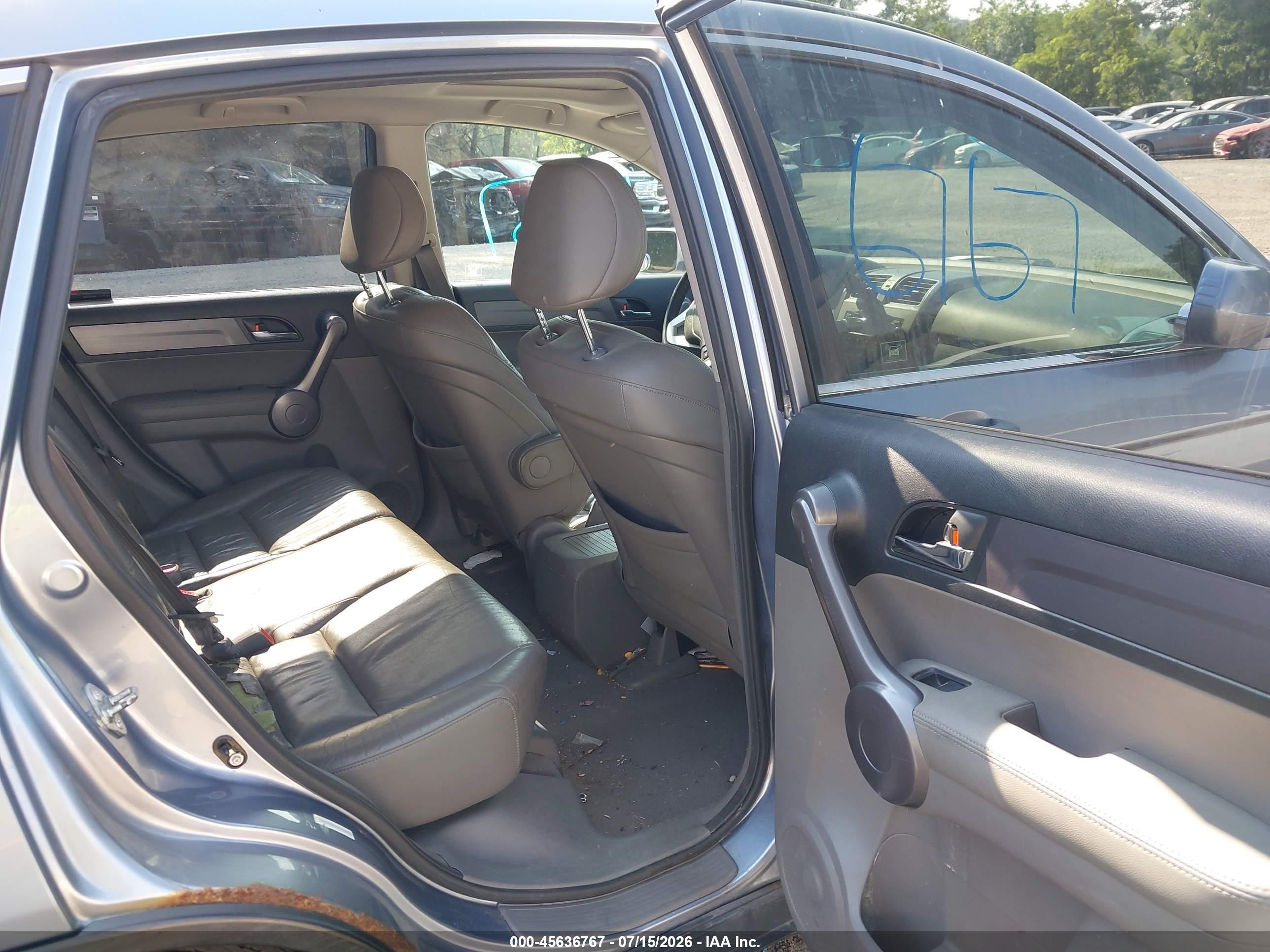 2008 Honda Cr-v Ex-l Blue vin: JHLRE48708C046099