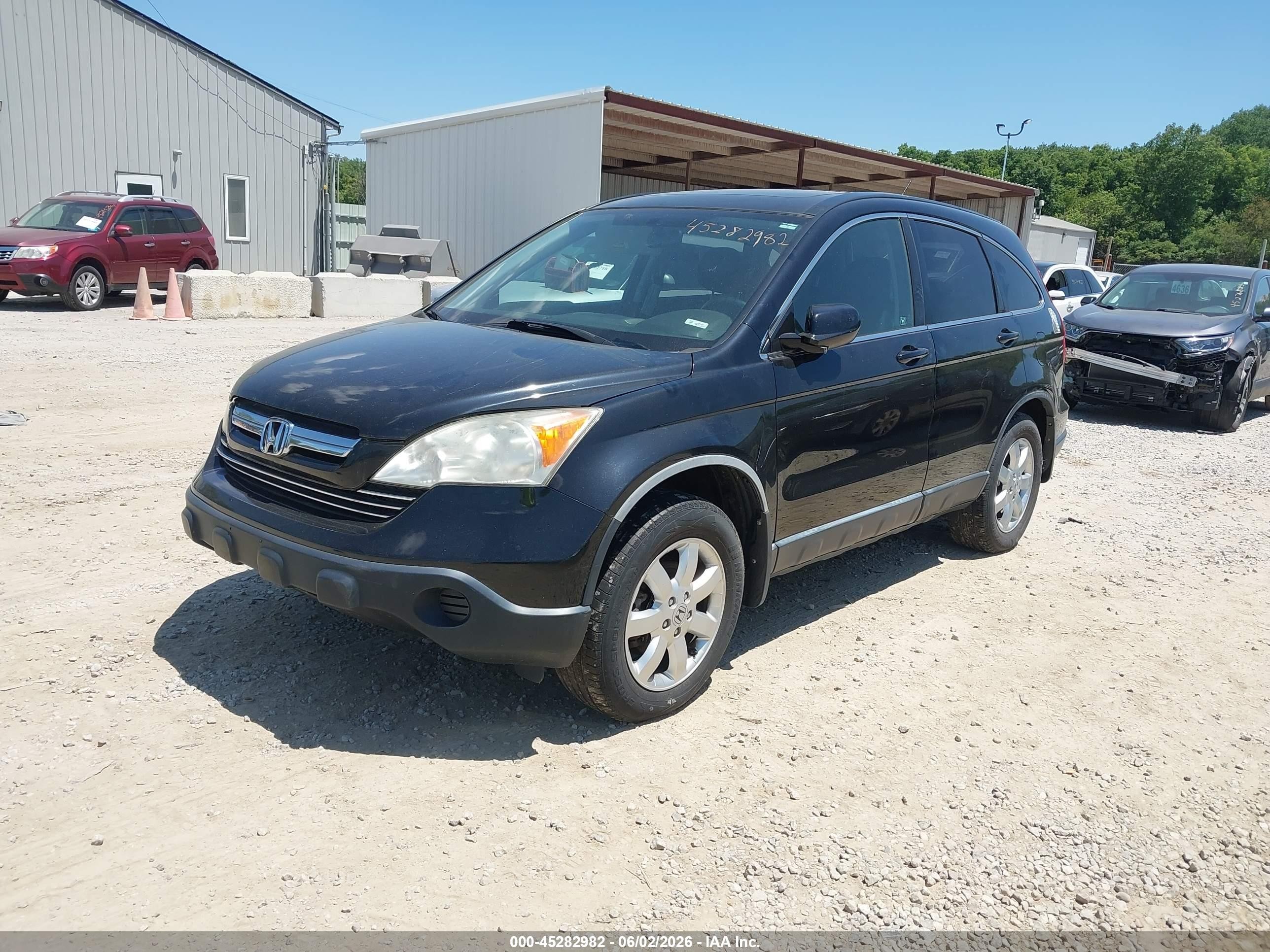 2008 Honda Cr-v Ex-l Blue vin: JHLRE48708C049438