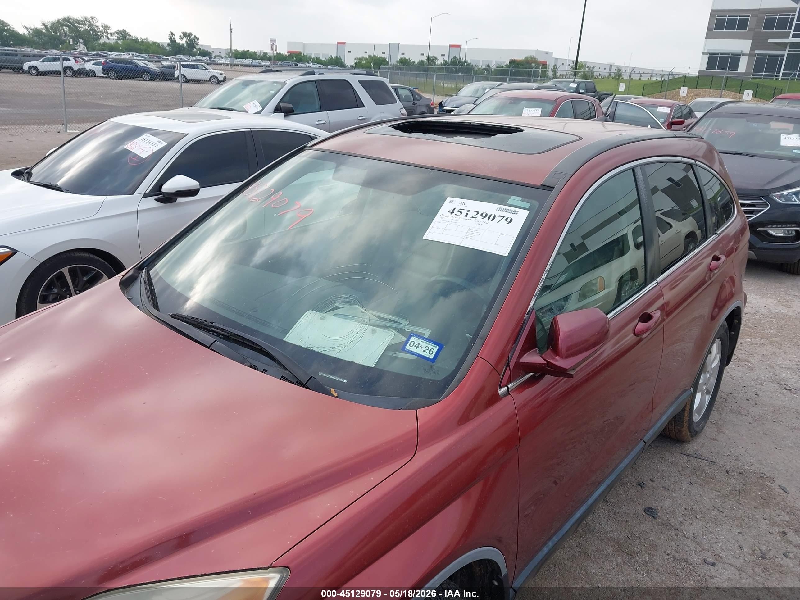 2008 Honda Cr-v Ex-l Красный vin: JHLRE48708C050007