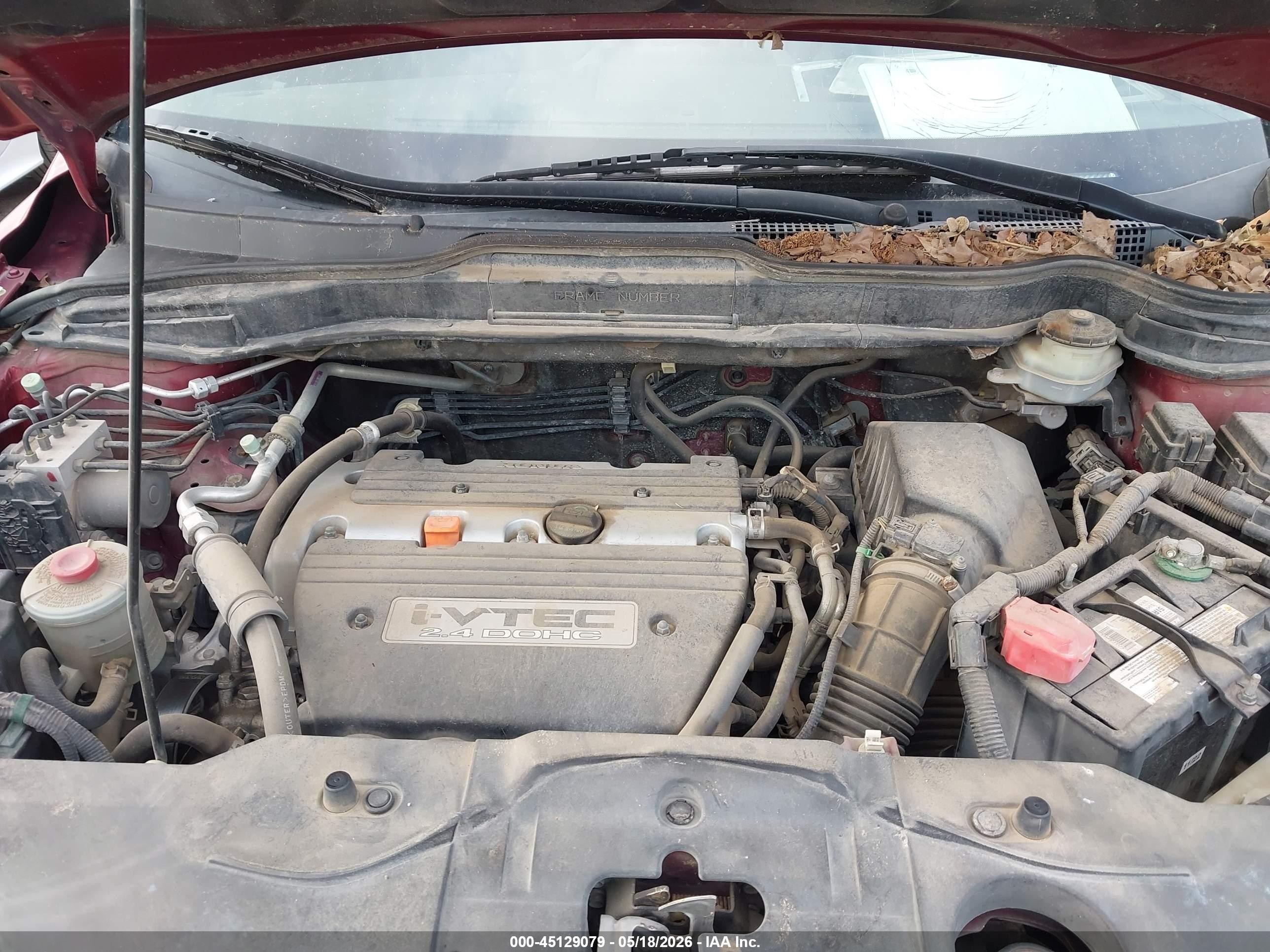 2008 Honda Cr-v Ex-l Красный vin: JHLRE48708C050007