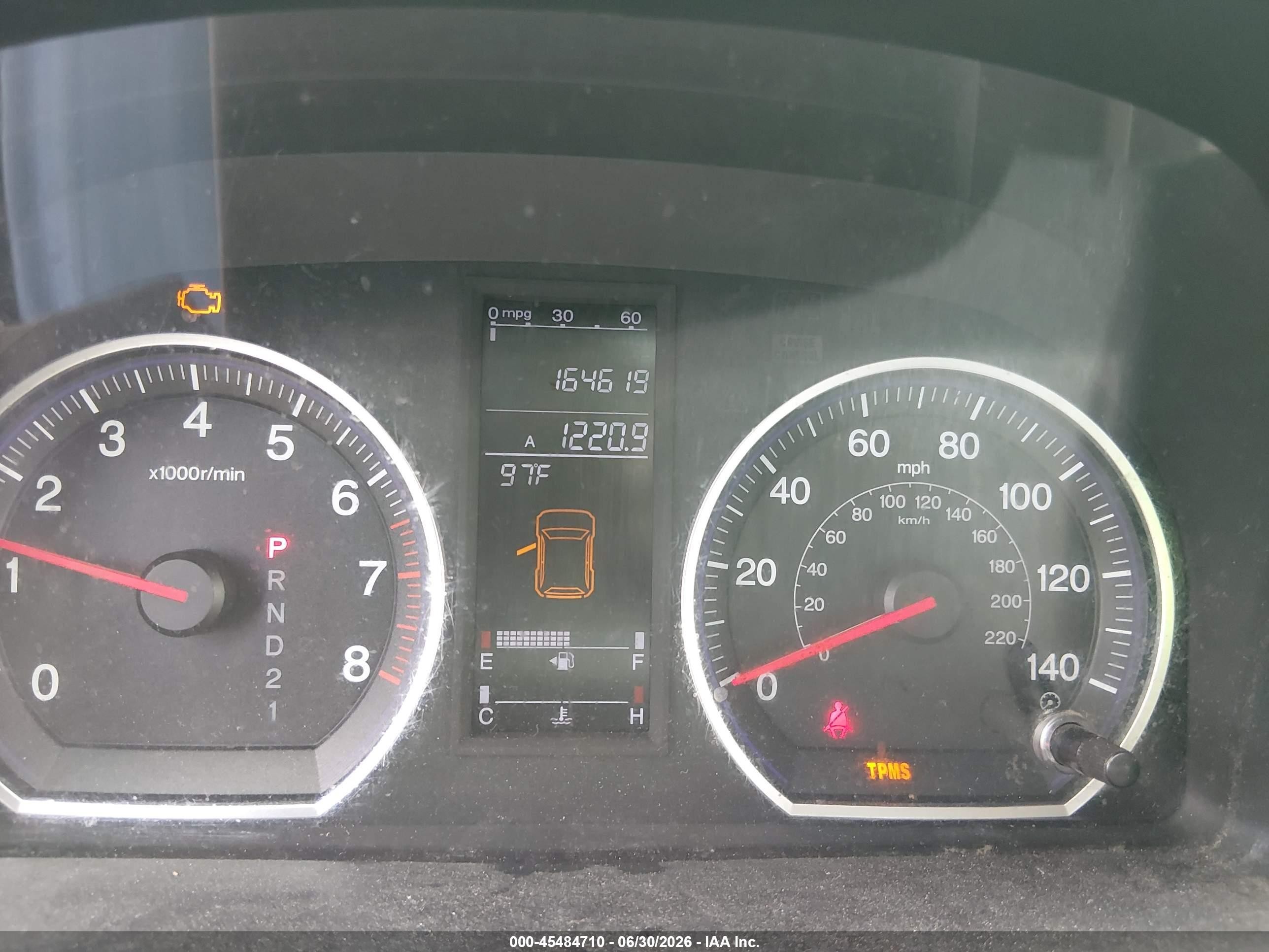 2008 Honda Cr-v Ex-l Dark Blue vin: JHLRE48708C051075