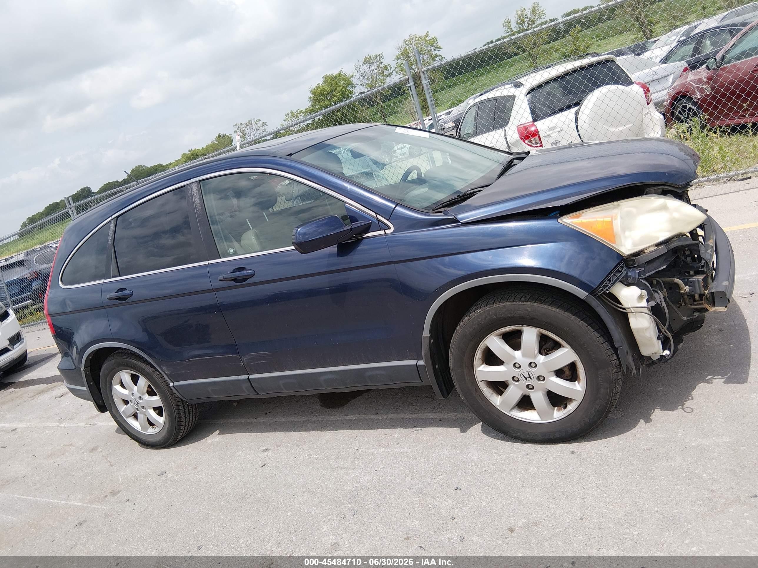 2008 Honda Cr-v Ex-l Dark Blue vin: JHLRE48708C051075