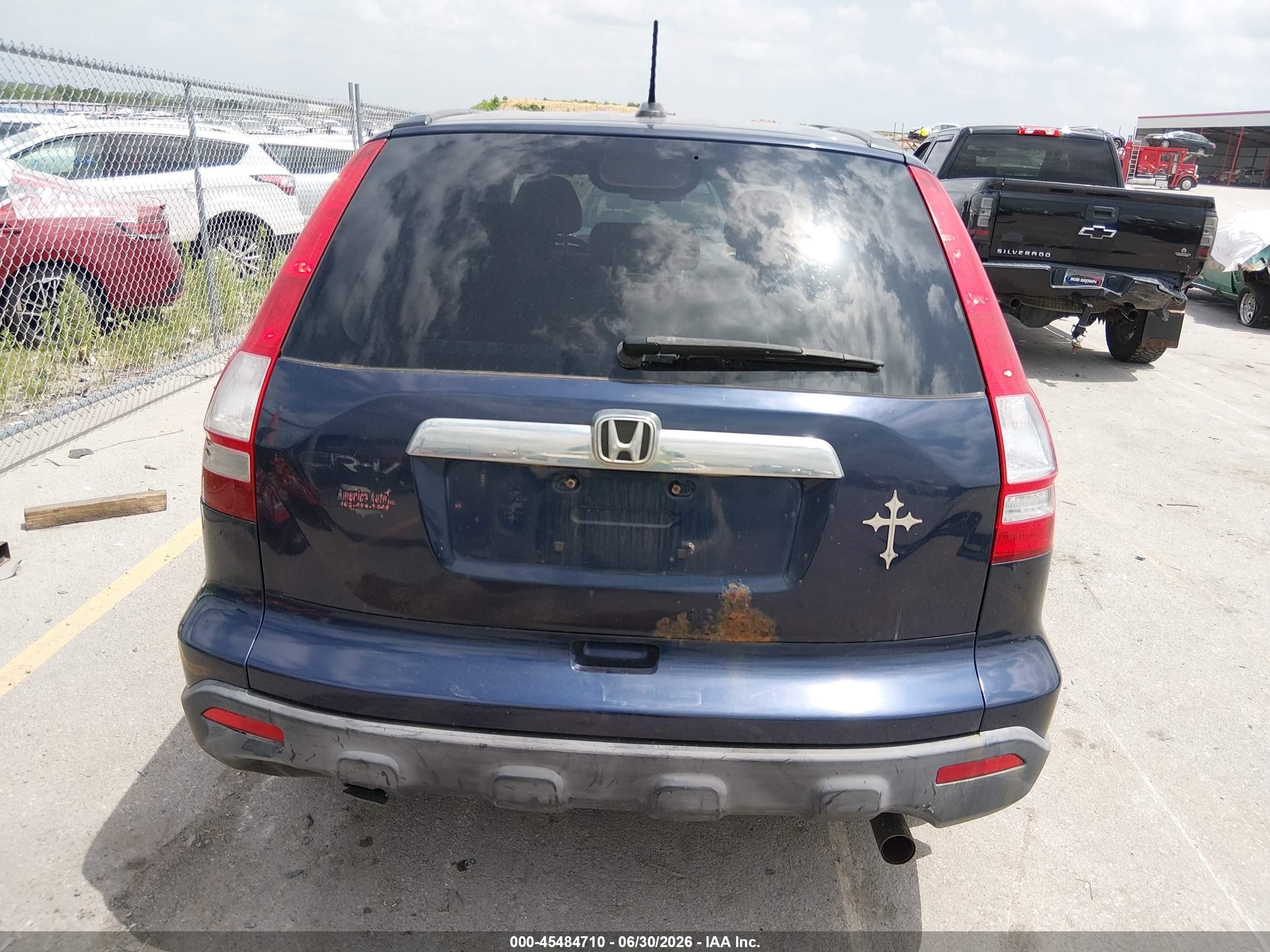2008 Honda Cr-v Ex-l Dark Blue vin: JHLRE48708C051075