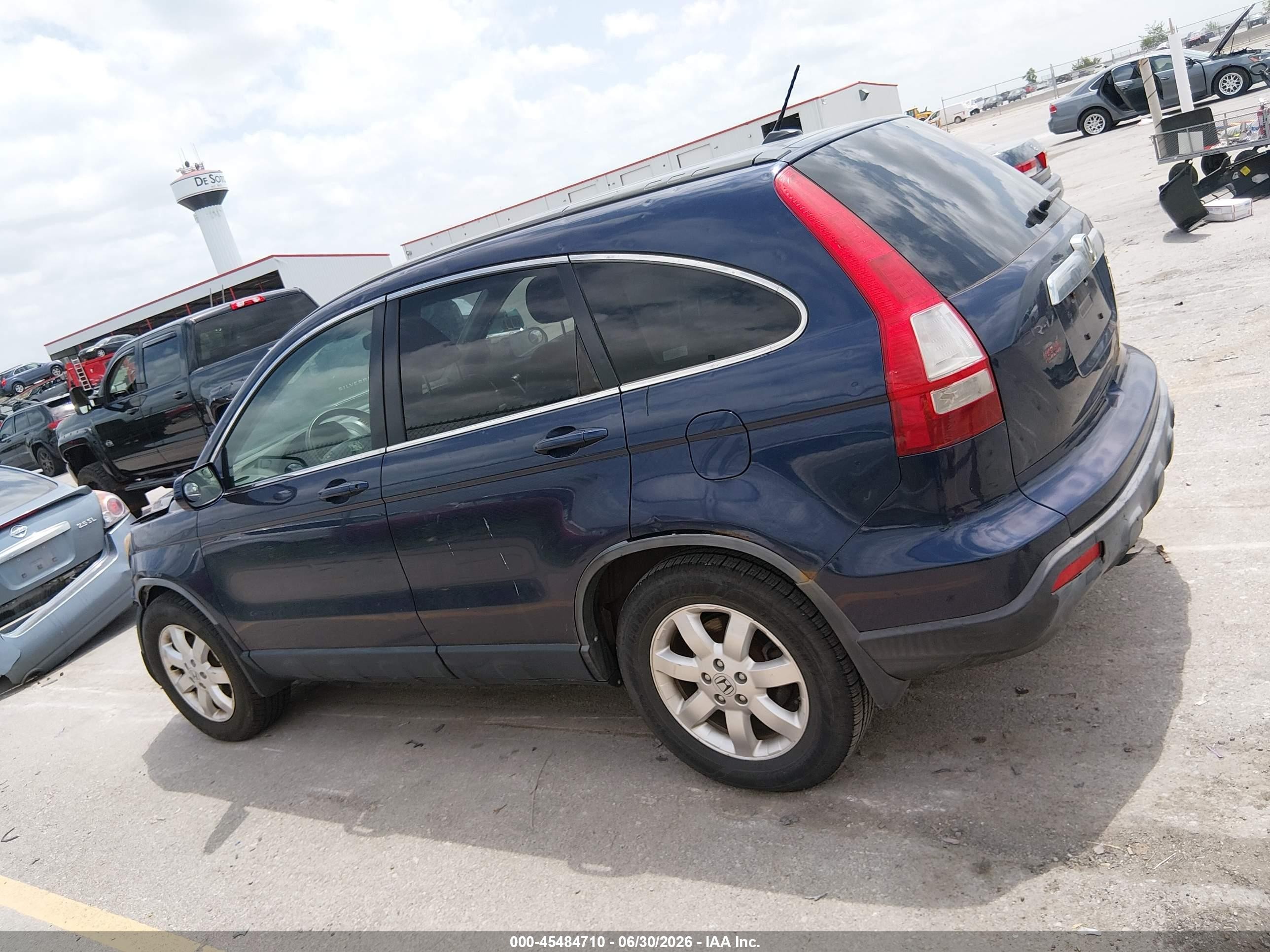 2008 Honda Cr-v Ex-l Dark Blue vin: JHLRE48708C051075