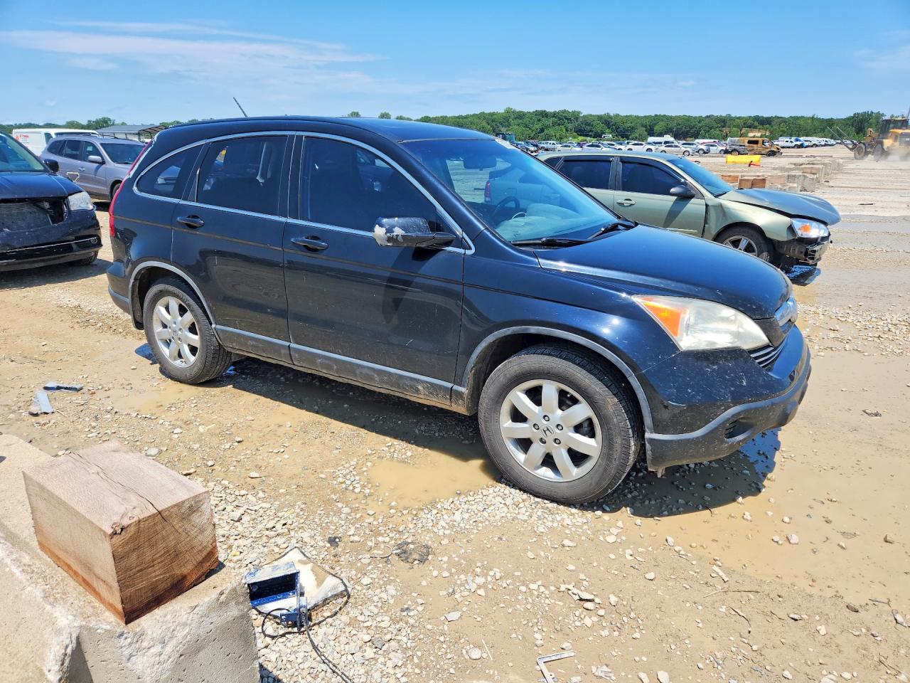 2007 Honda Cr-v Exl Blue vin: JHLRE48717C015670