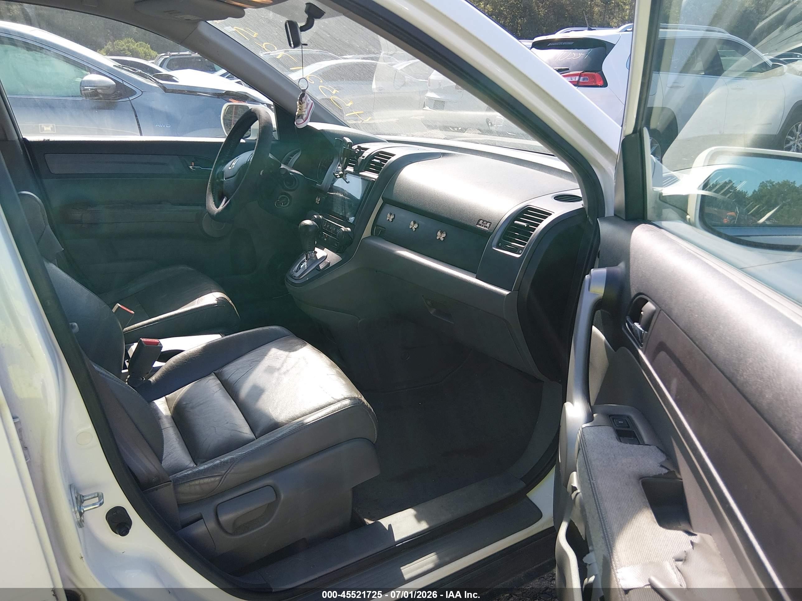 2007 Honda Cr-v Ex-l White vin: JHLRE48717C026734