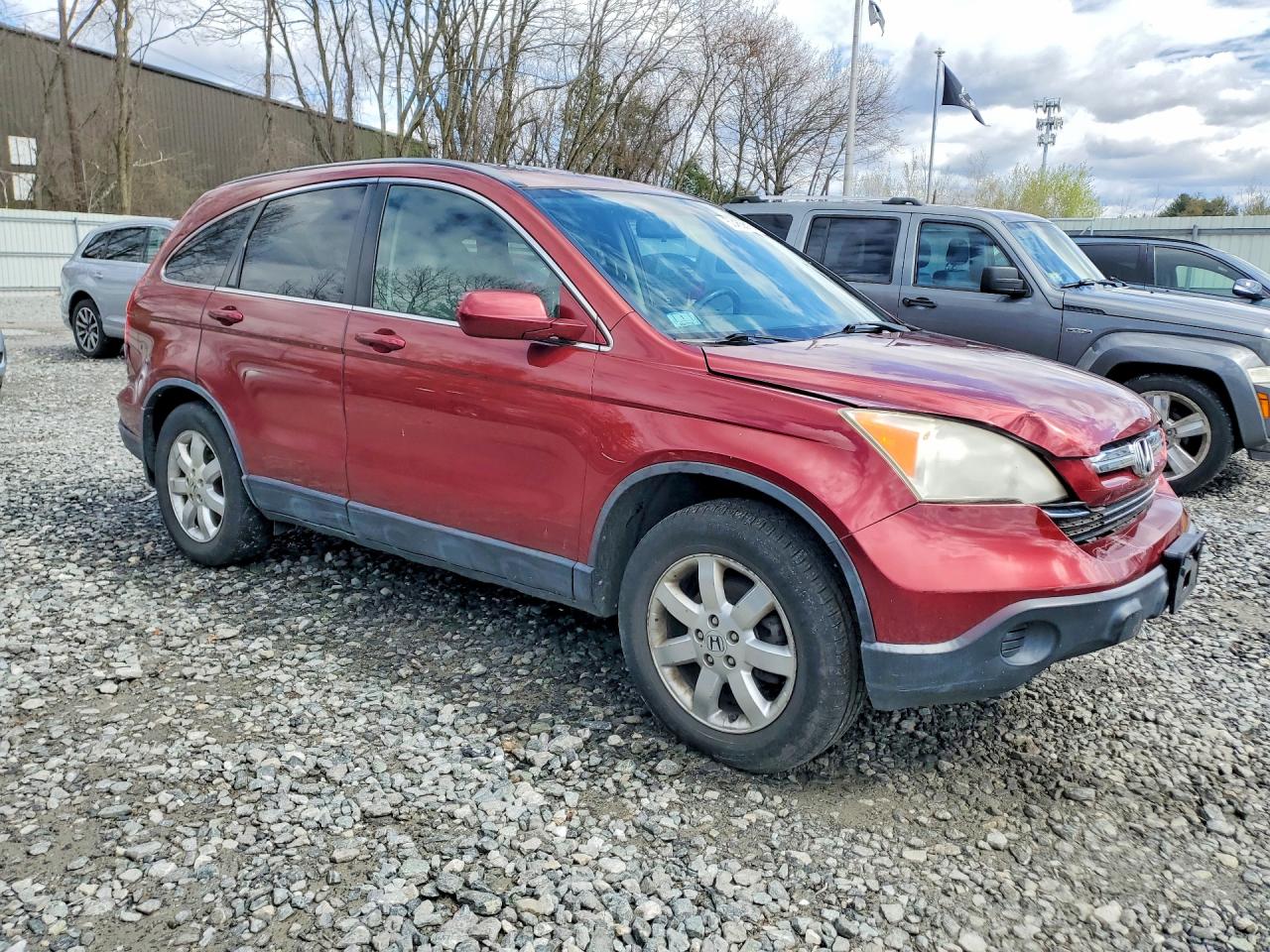 2007 Honda Cr-v Exl Red vin: JHLRE48717C034977