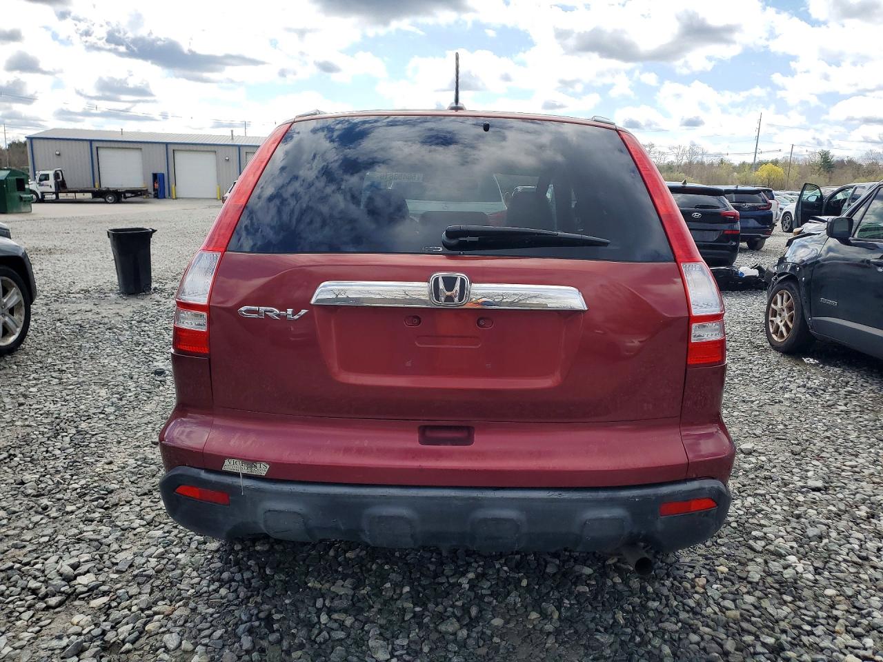 2007 Honda Cr-v Exl Red vin: JHLRE48717C034977