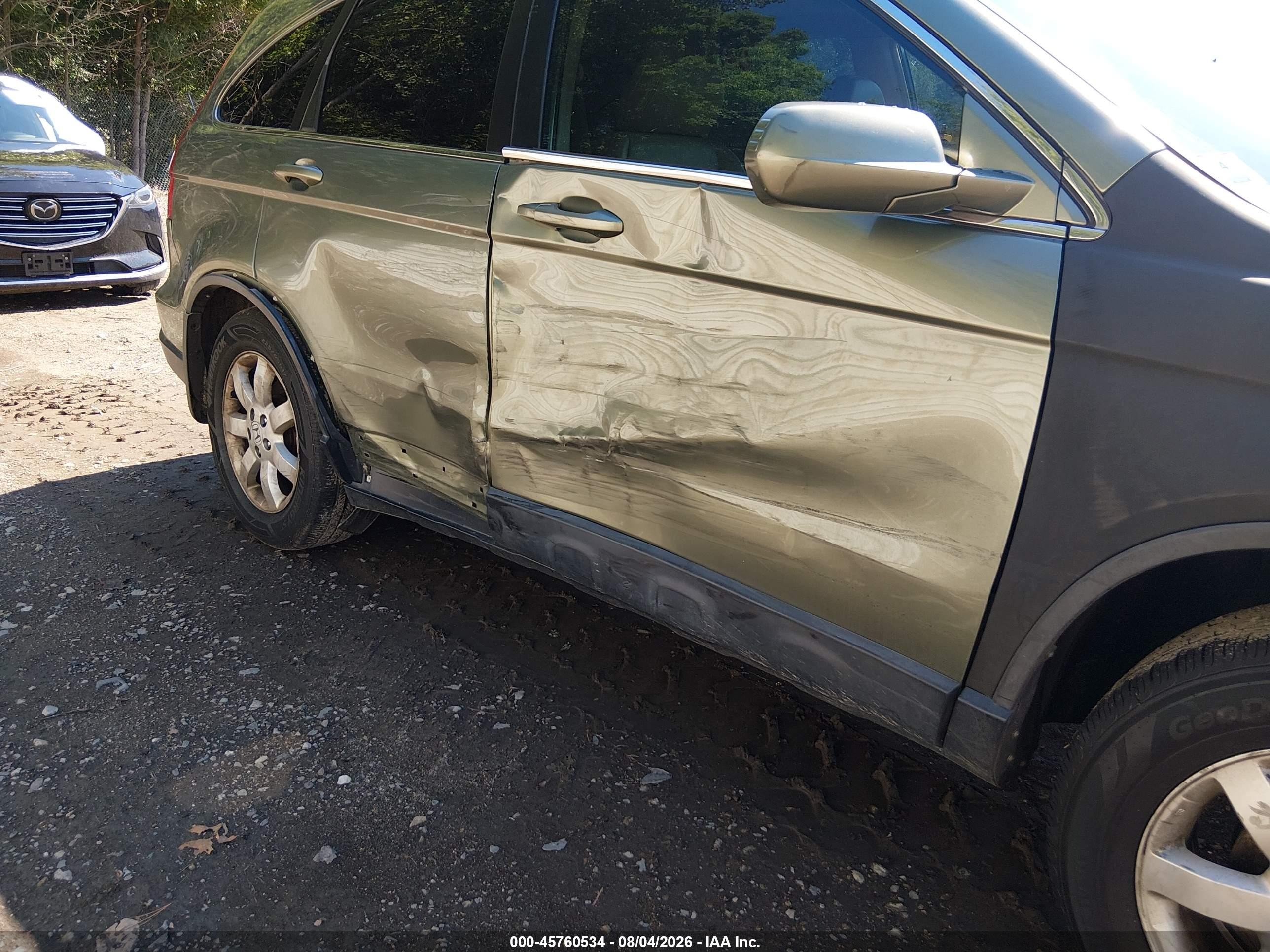 2007 Honda Cr-v Ex-l Зеленый vin: JHLRE48717C039211