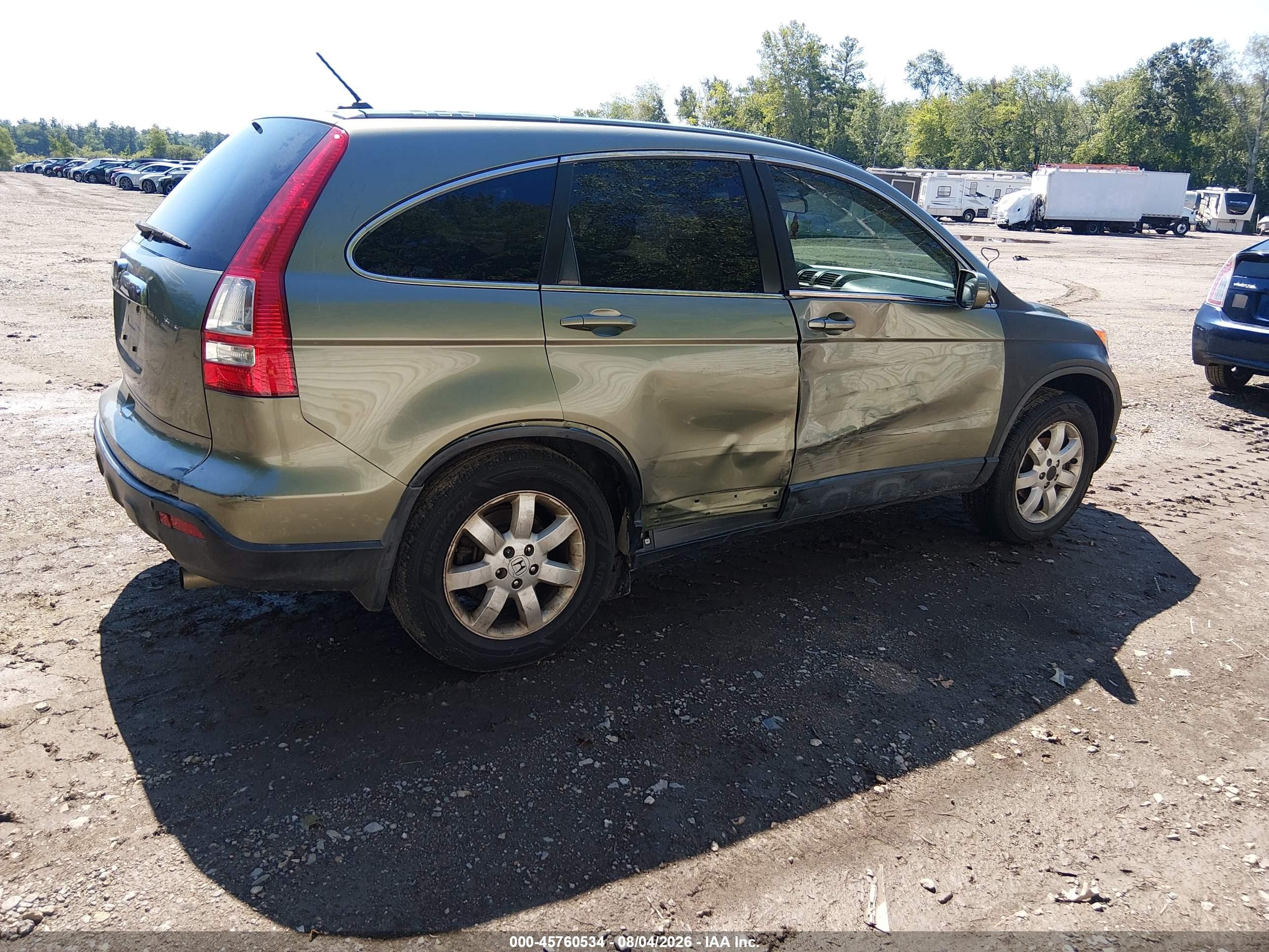 2007 Honda Cr-v Ex-l Зеленый vin: JHLRE48717C039211