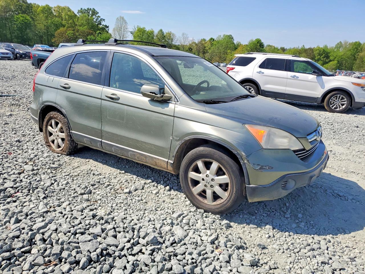 2007 Honda Cr-v Exl Green vin: JHLRE48717C039256