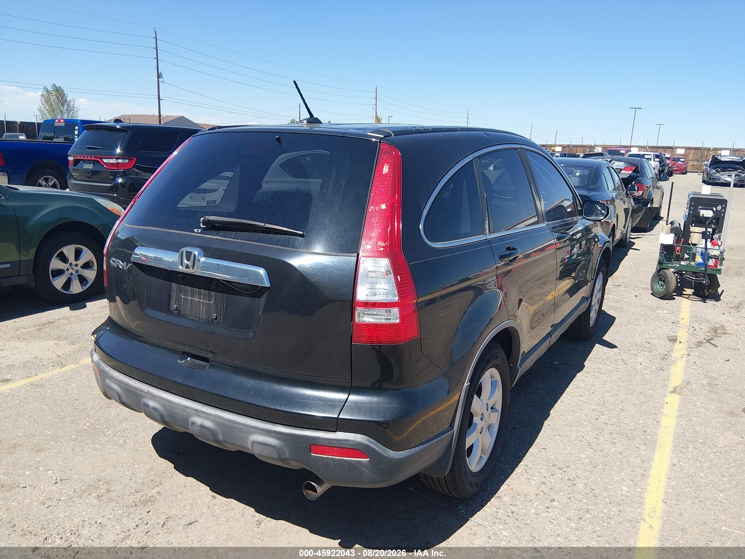 2007 Honda Cr-v Ex-l Black vin: JHLRE48717C040472