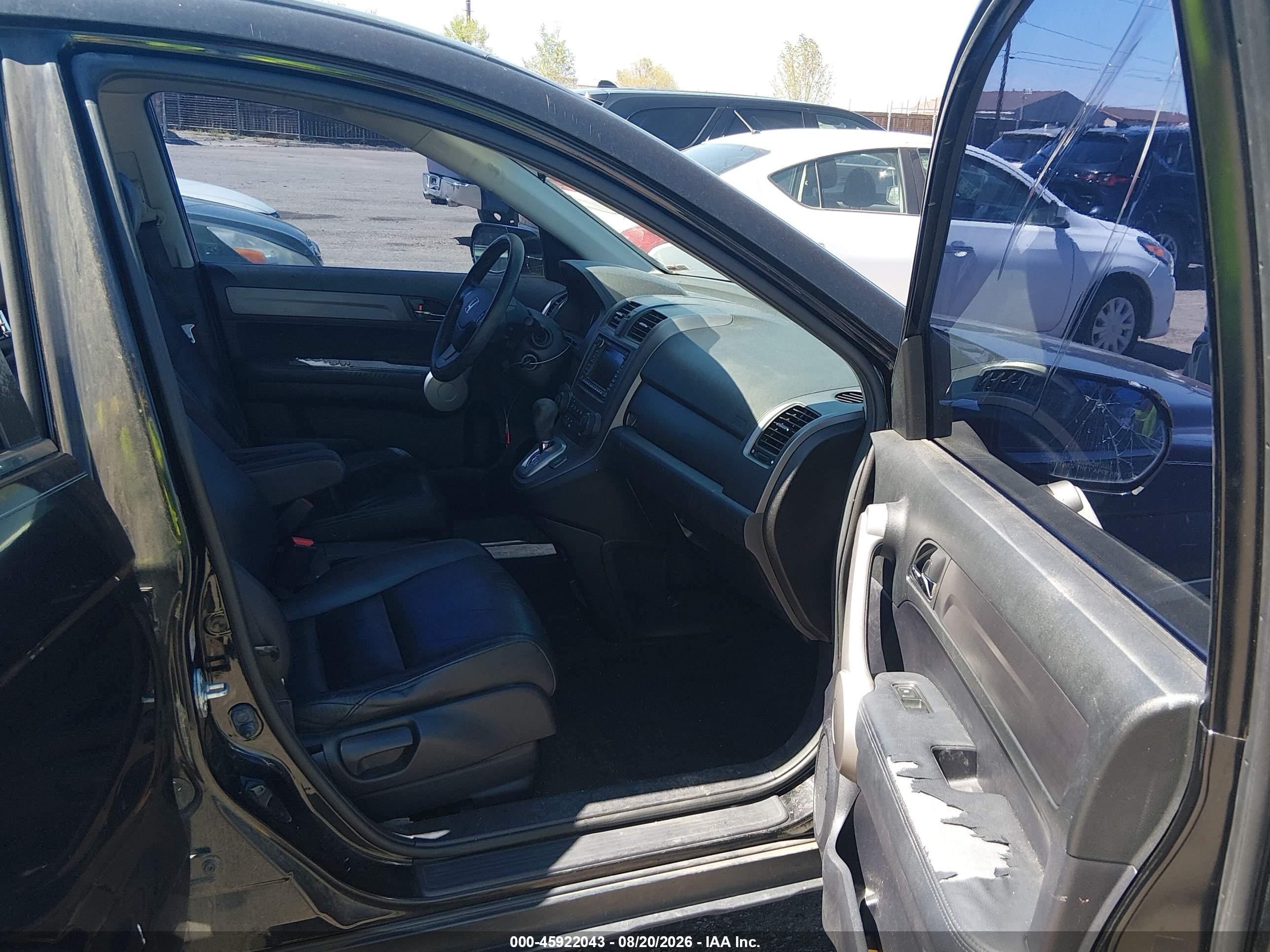 2007 Honda Cr-v Ex-l Black vin: JHLRE48717C040472