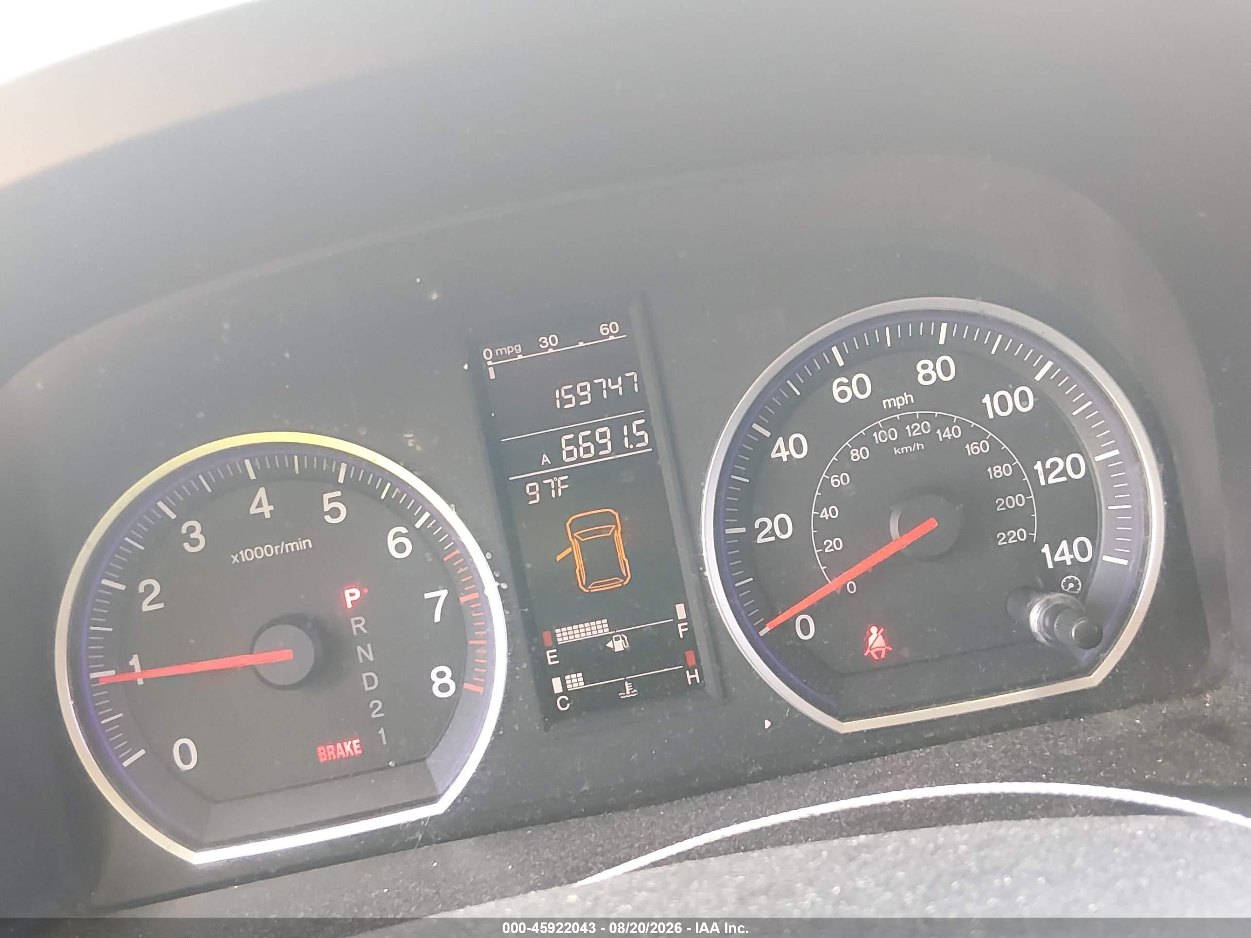 2007 Honda Cr-v Ex-l Black vin: JHLRE48717C040472