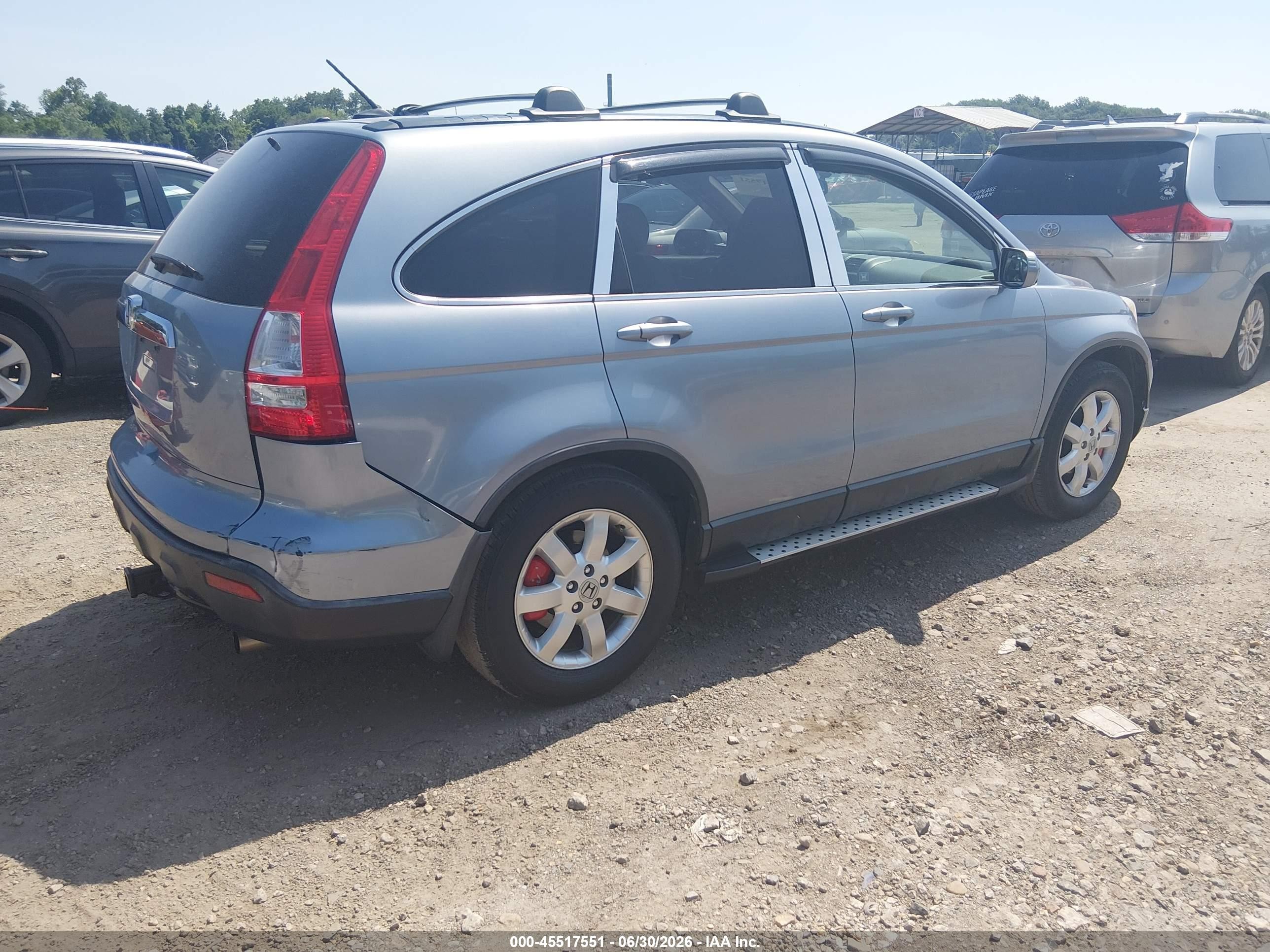2007 Honda Cr-v Ex-l Blue vin: JHLRE48717C050371