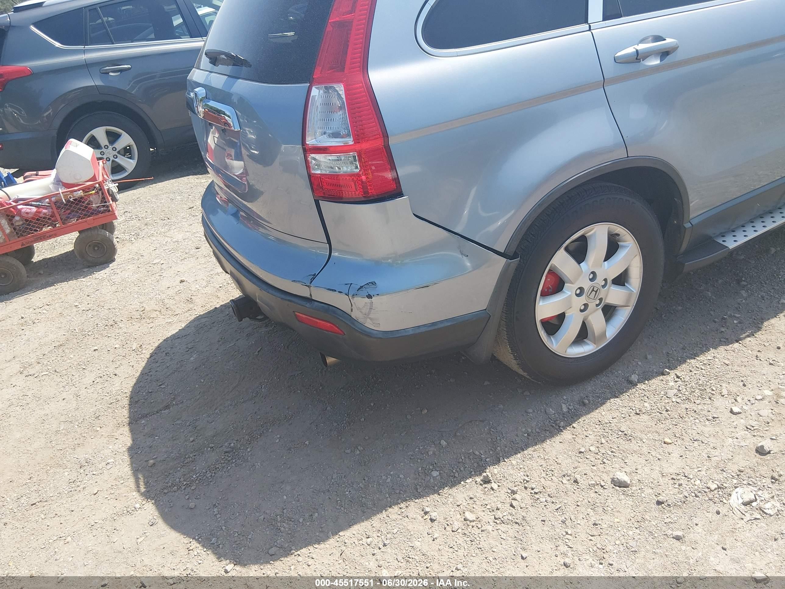 2007 Honda Cr-v Ex-l Blue vin: JHLRE48717C050371