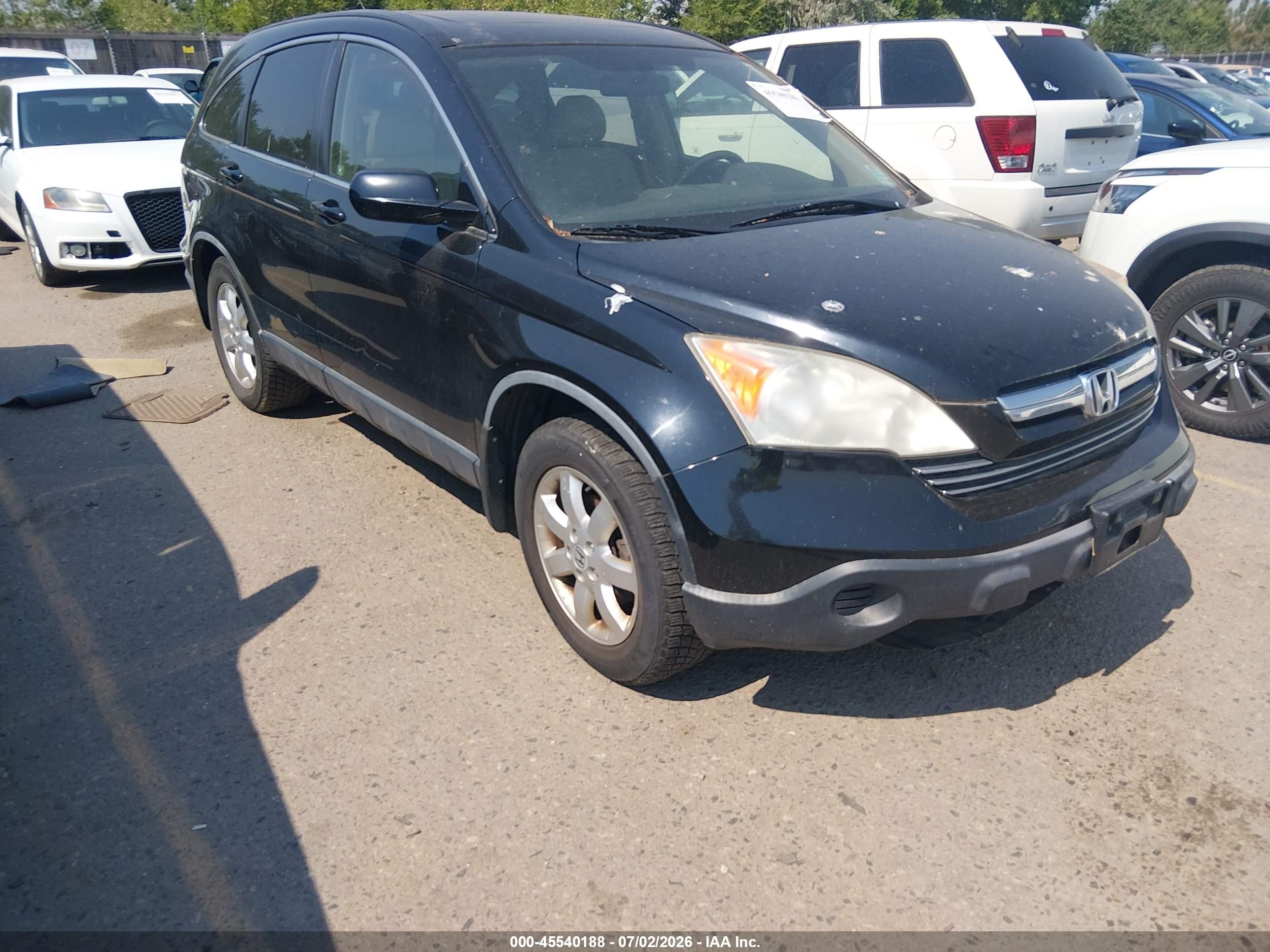 2007 Honda Cr-v Ex-l Black vin: JHLRE48717C072029