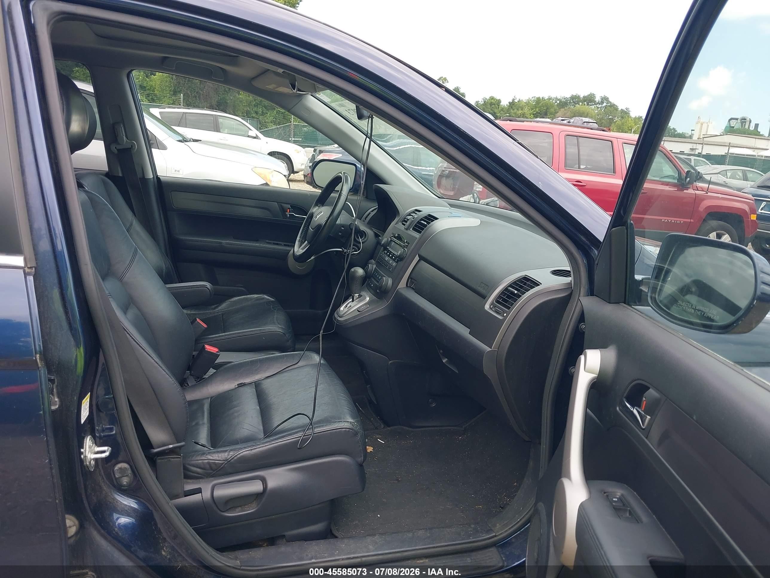 2007 Honda Cr-v Ex-l Blue vin: JHLRE48717C077845