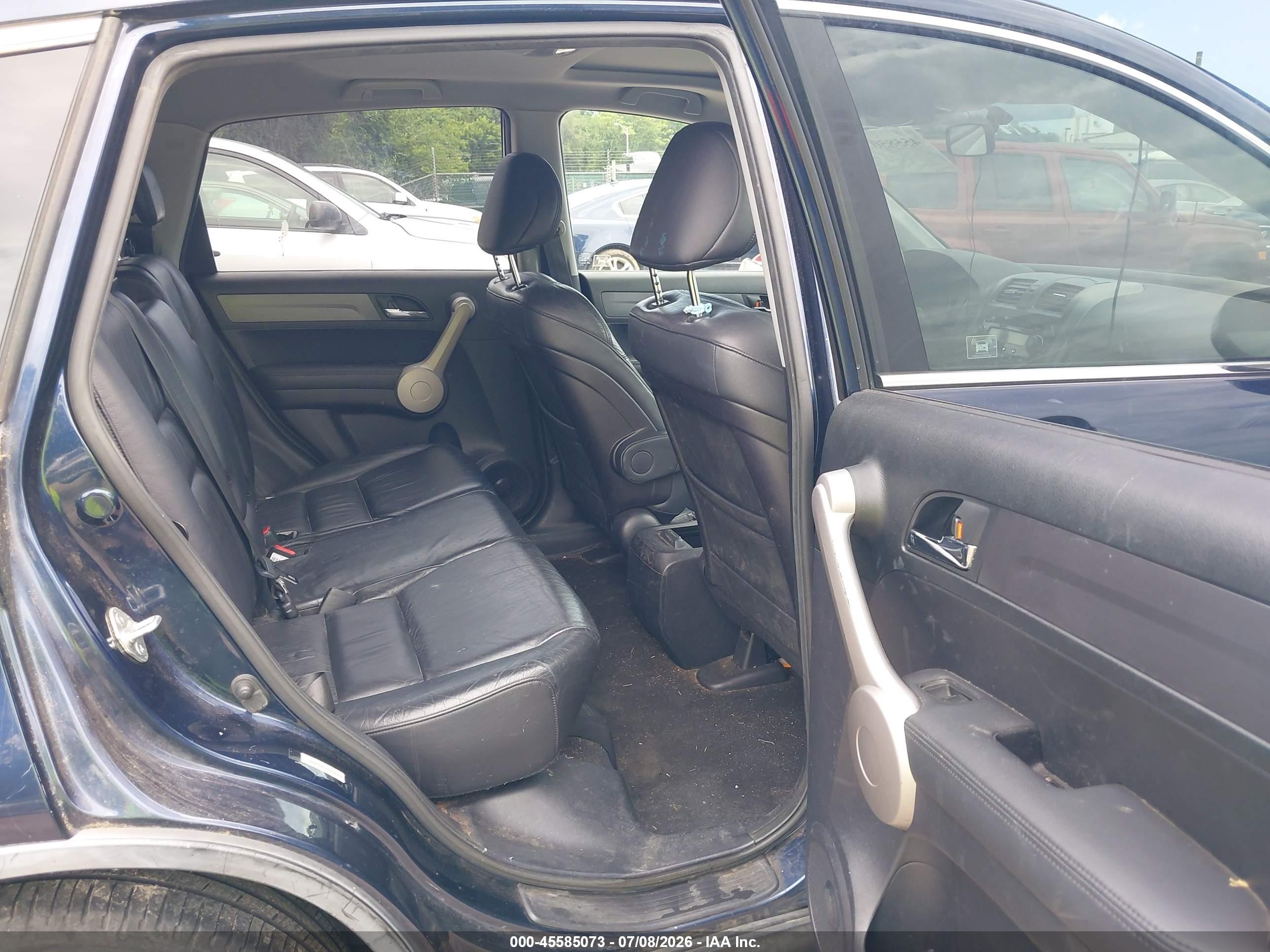2007 Honda Cr-v Ex-l Blue vin: JHLRE48717C077845