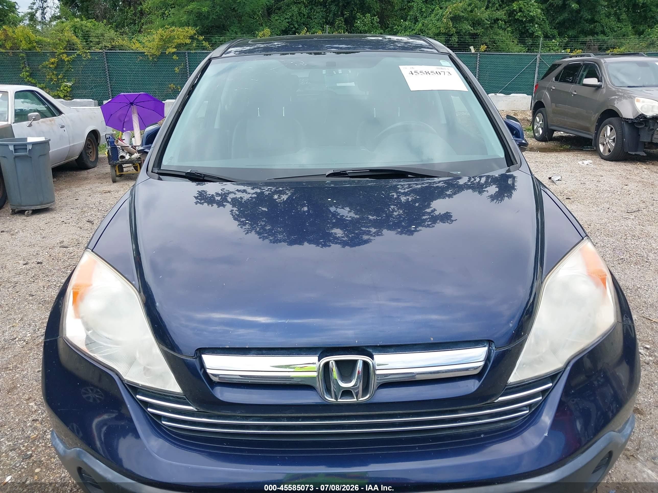 2007 Honda Cr-v Ex-l Blue vin: JHLRE48717C077845