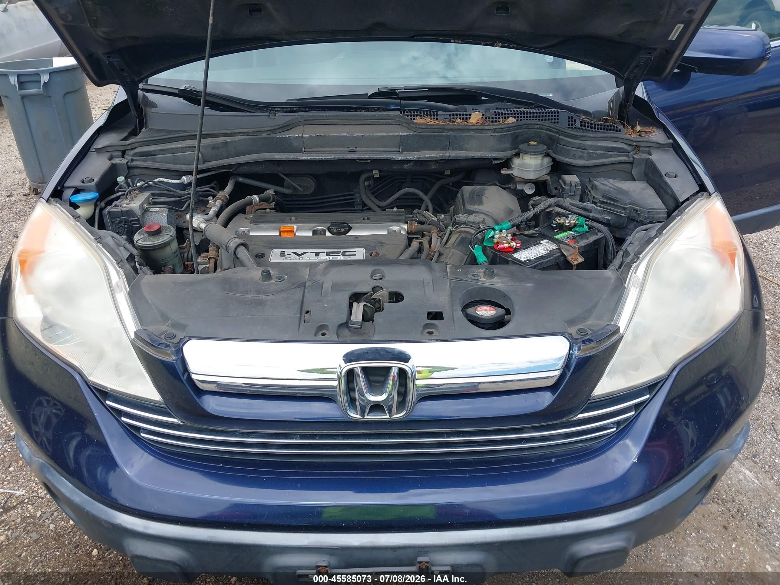 2007 Honda Cr-v Ex-l Blue vin: JHLRE48717C077845
