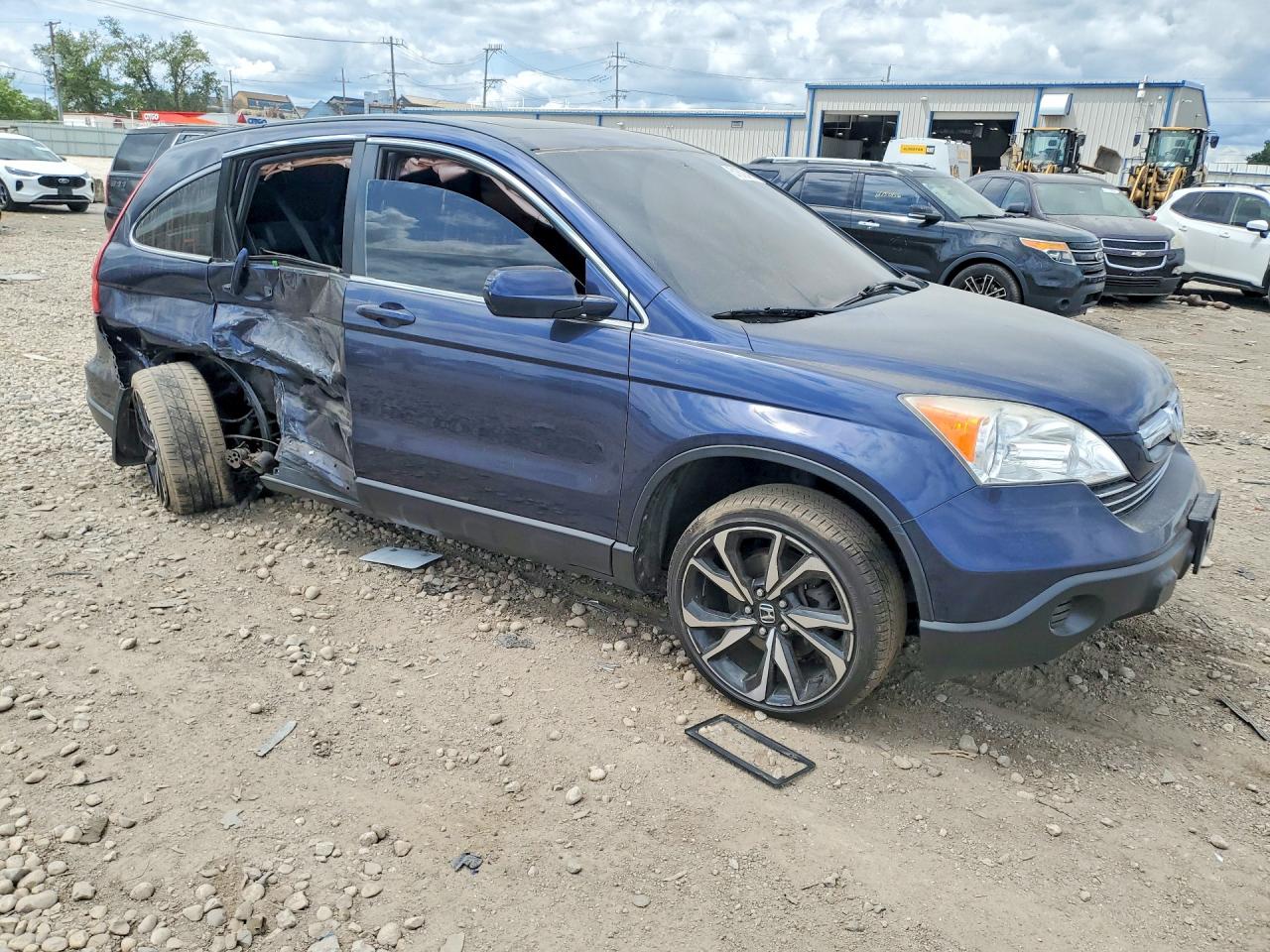 2007 Honda Cr-v Exl Blue vin: JHLRE48717C077974